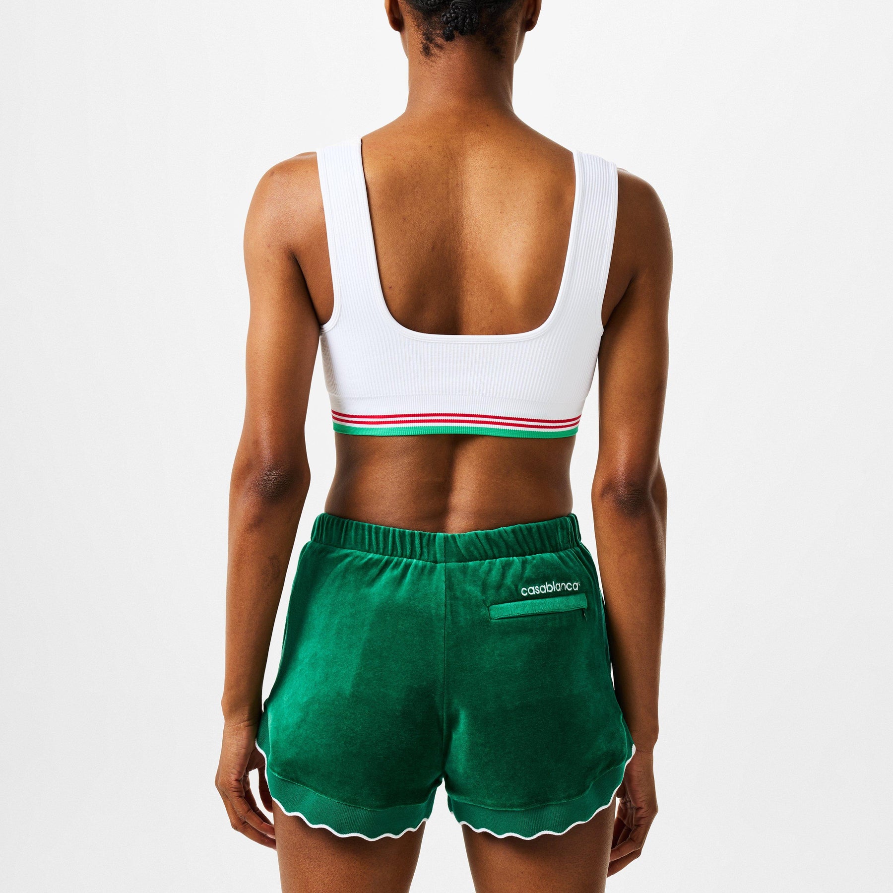 Women's Logo Nylon Seamless Cropped Vest