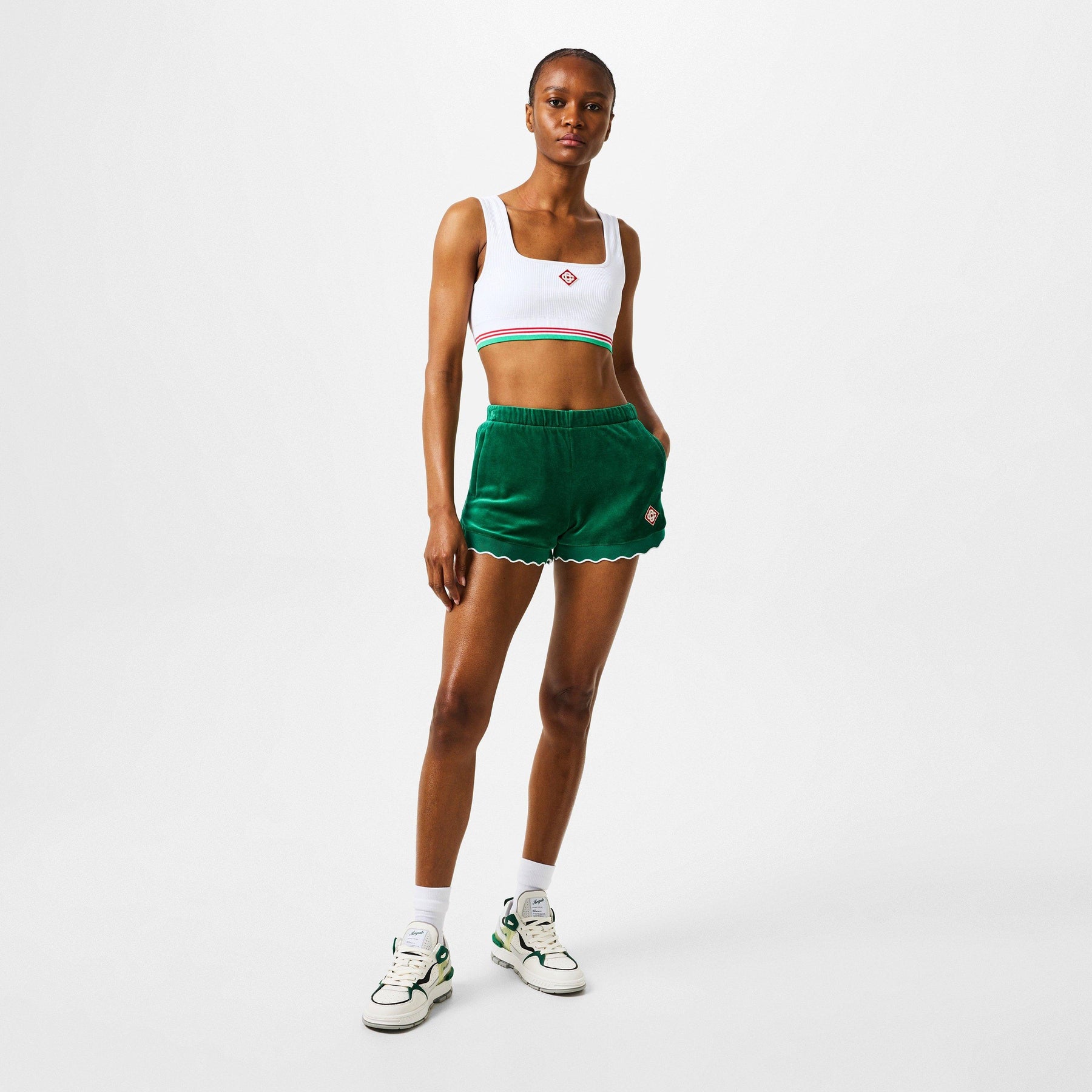 Women's Logo Nylon Seamless Cropped Vest