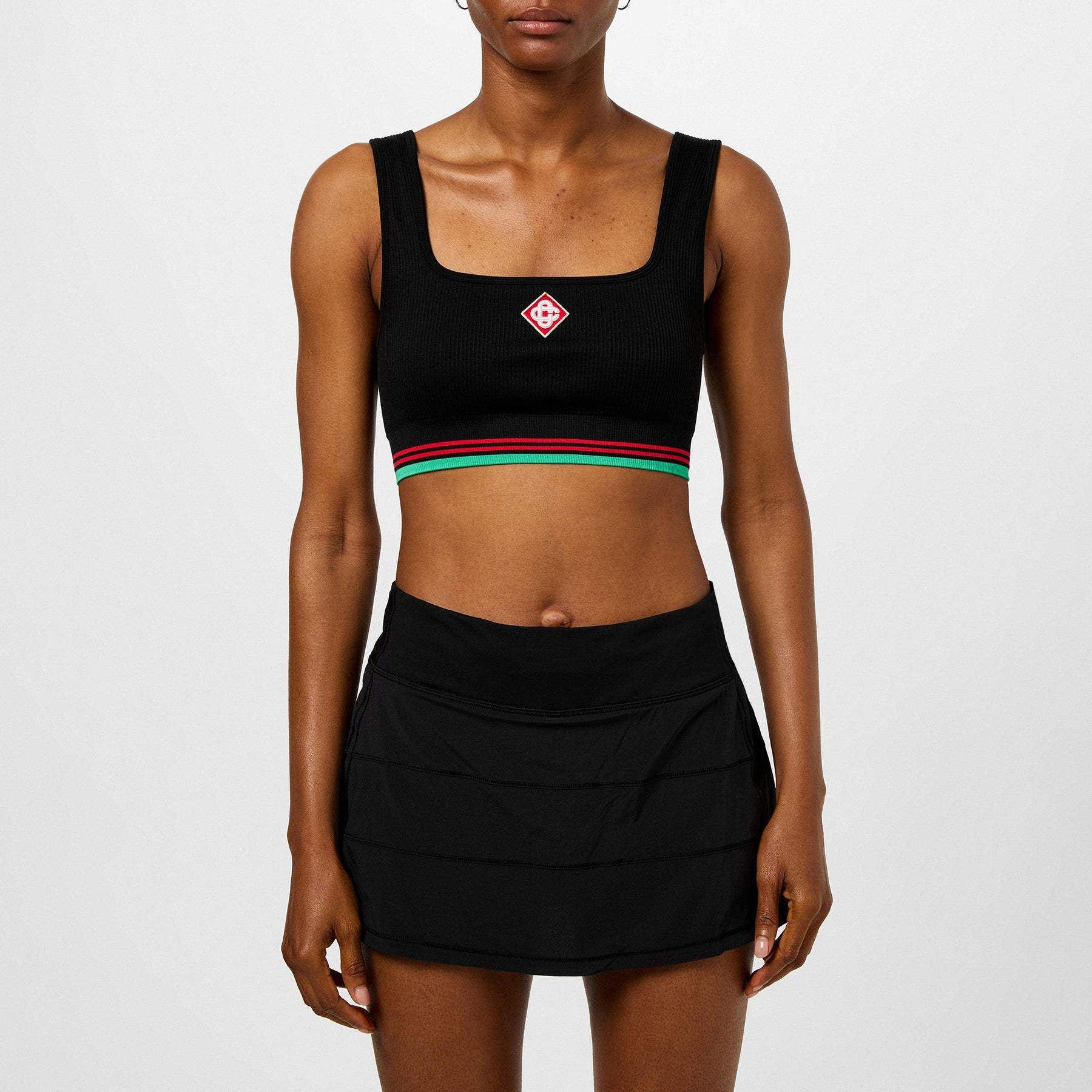 Women's Logo Nylon Seamless Cropped Vest