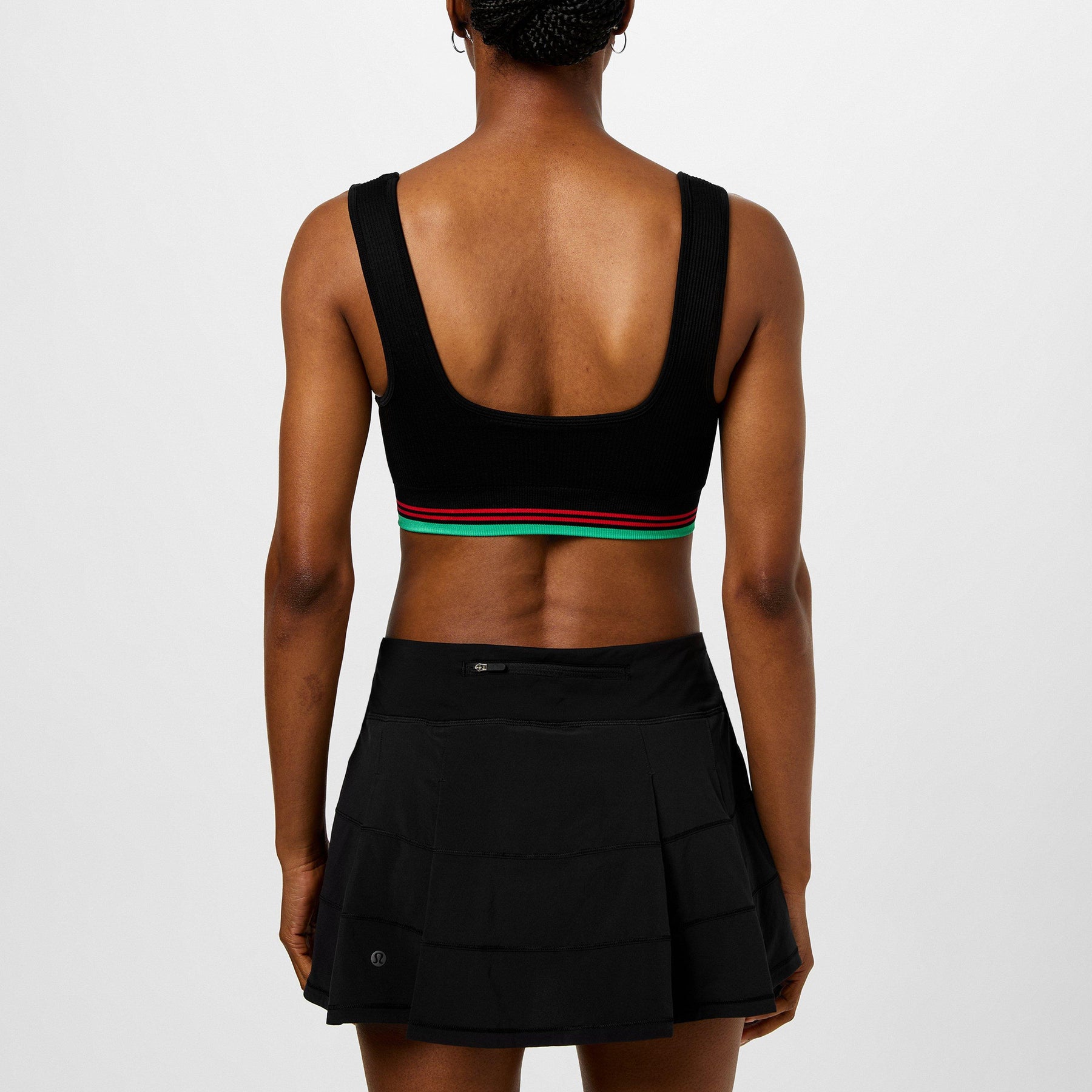 Women's Logo Nylon Seamless Cropped Vest