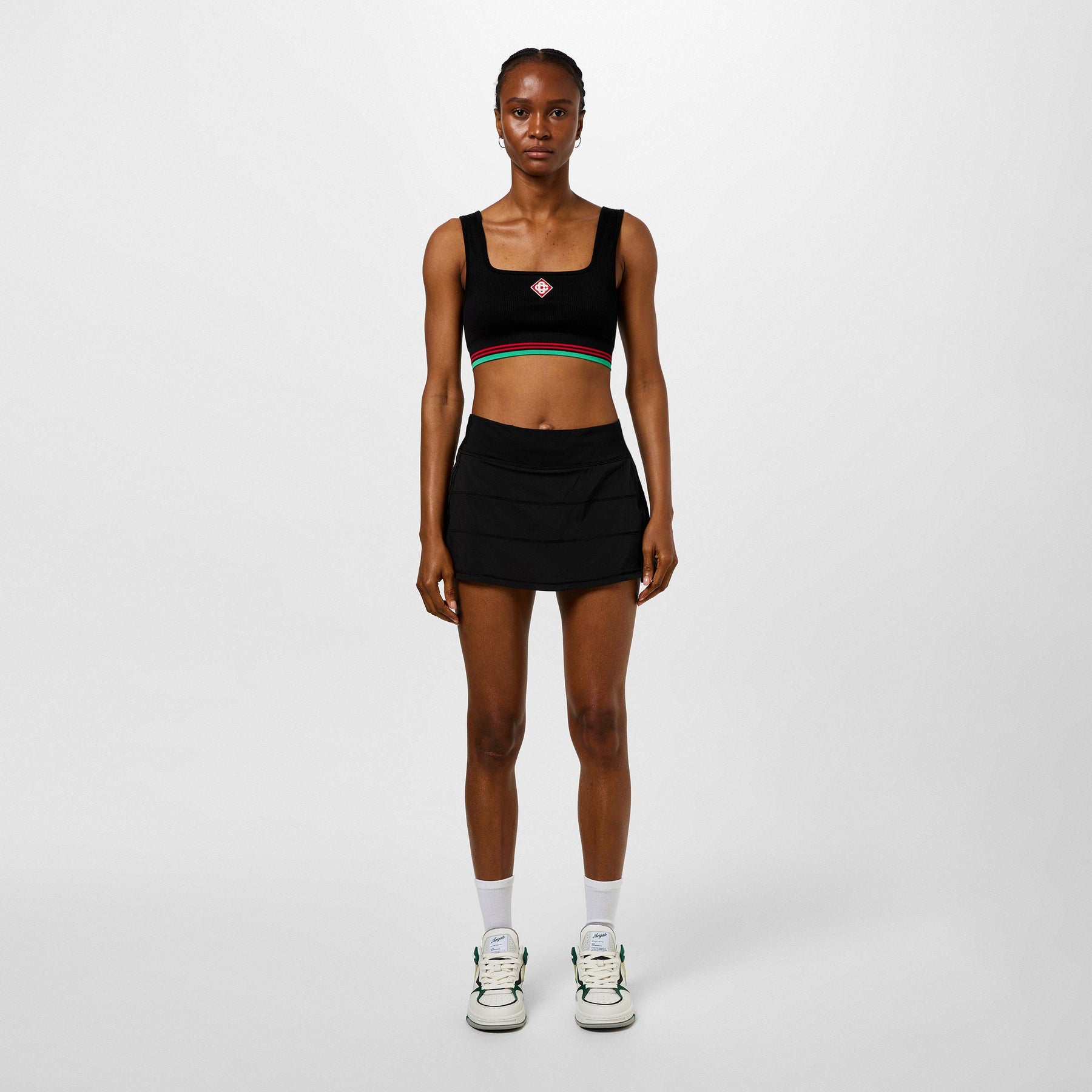 Women's Logo Nylon Seamless Cropped Vest