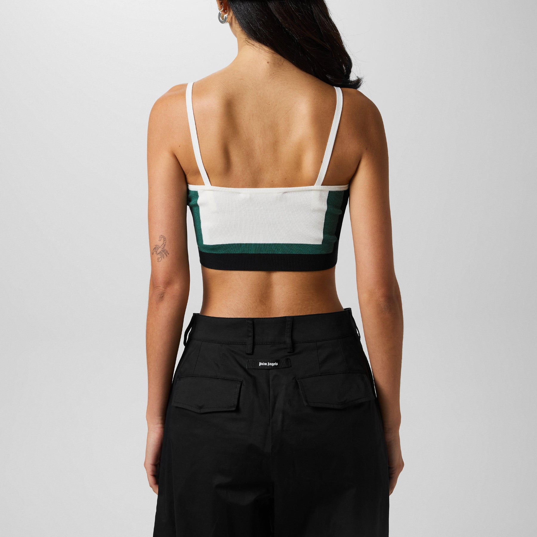 Race Crop Knit Top