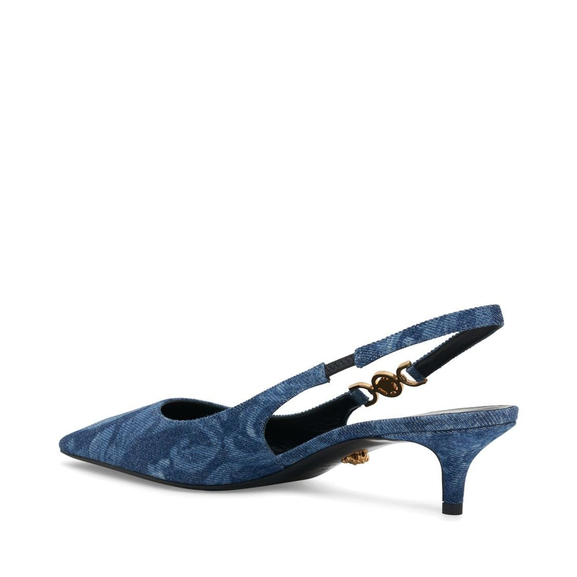 Versace Versace 40mm Denim slingback pumps - Size: UK 2 Heels | Shop From The Mirage