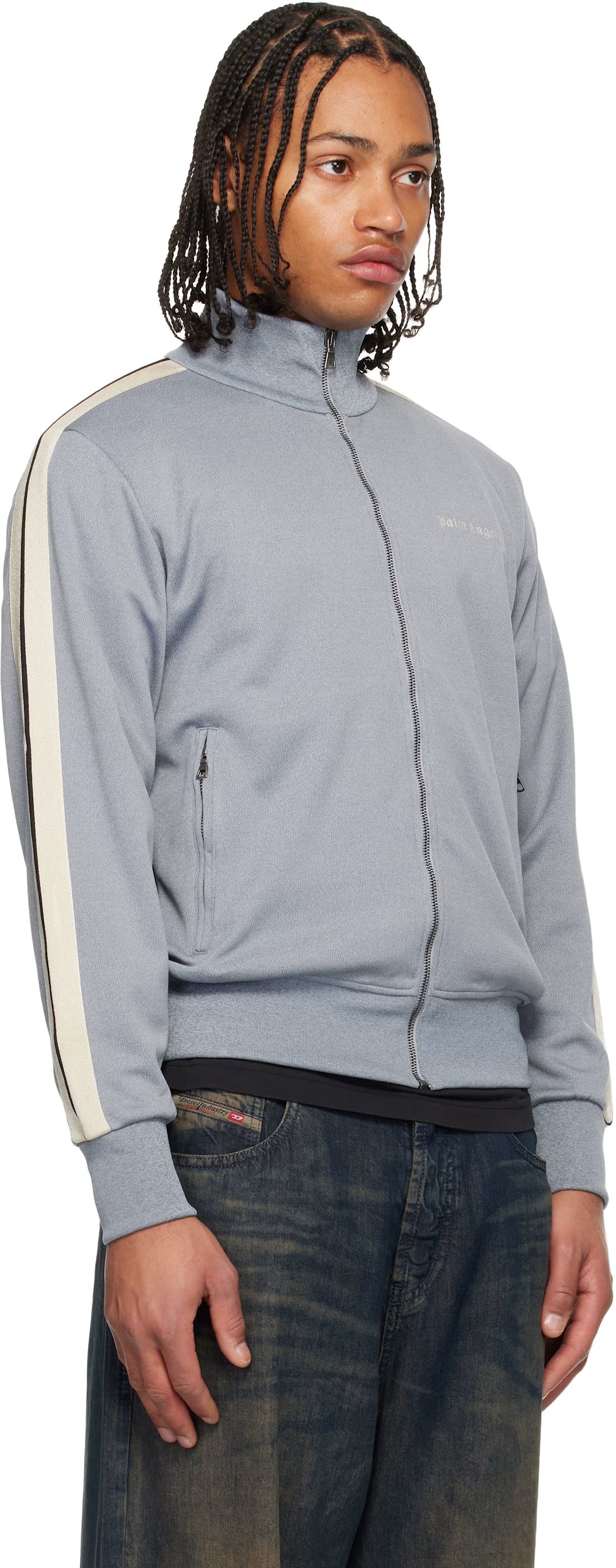Gray Classic Logo Track Jacket