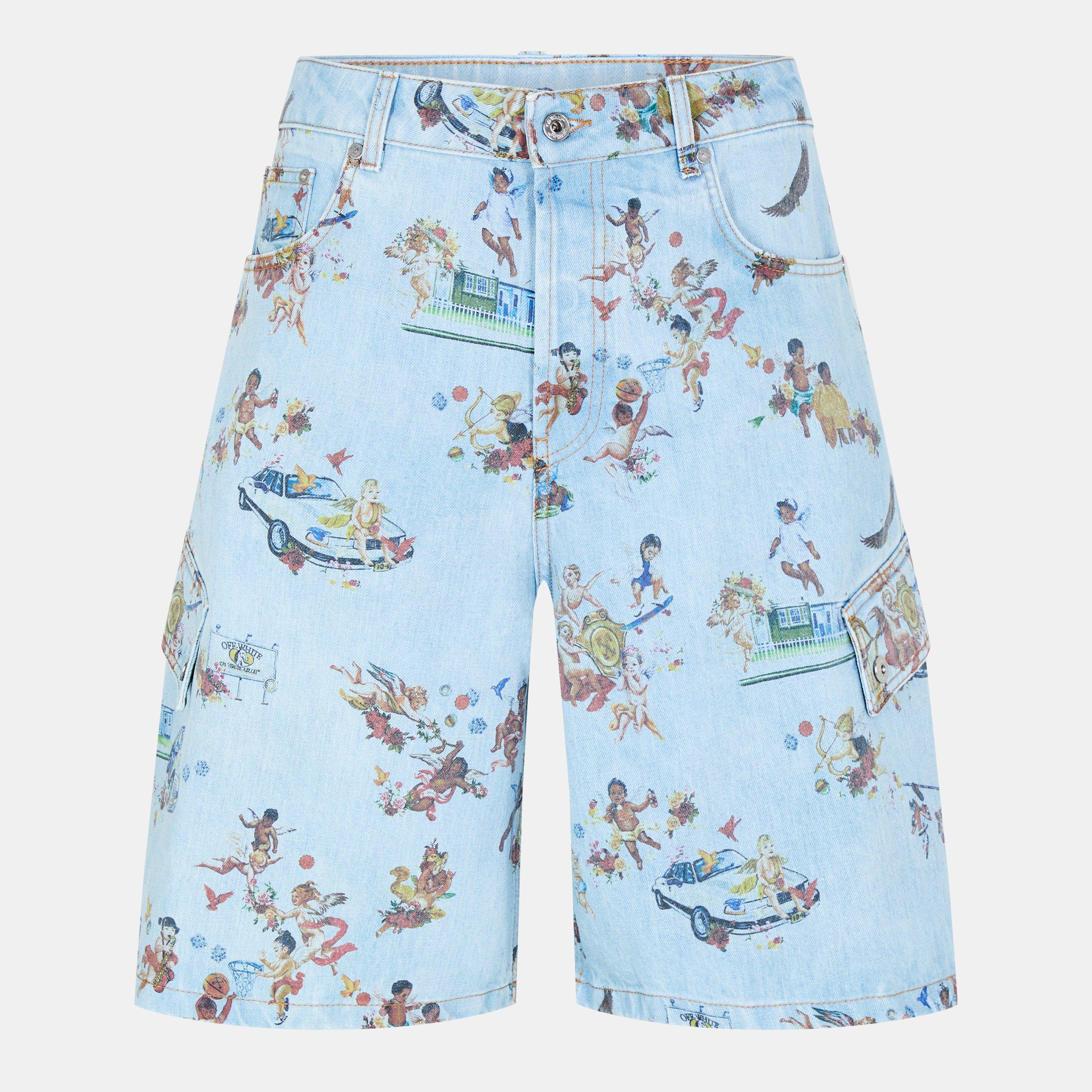 Low Rise Denim Shorts