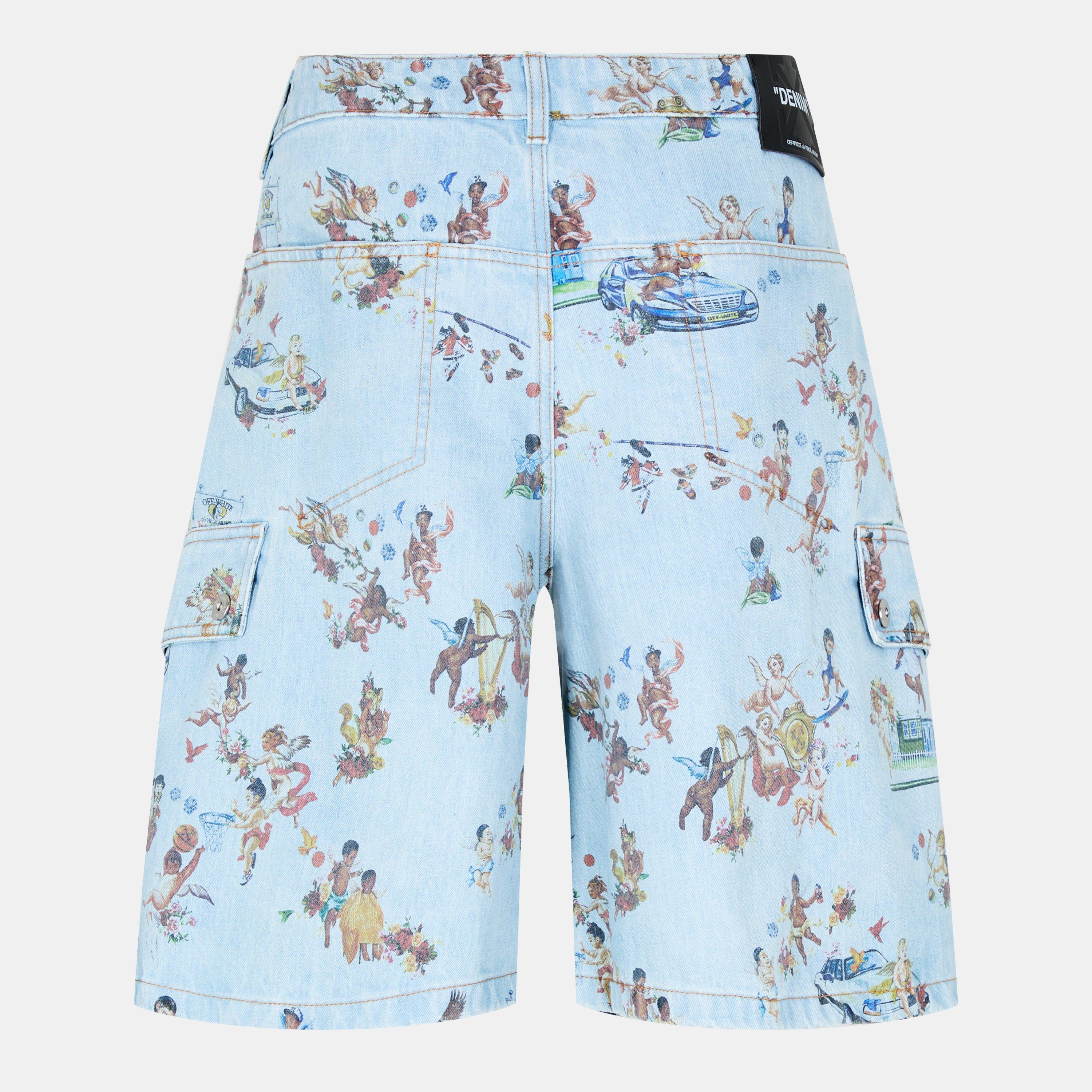 Low Rise Denim Shorts