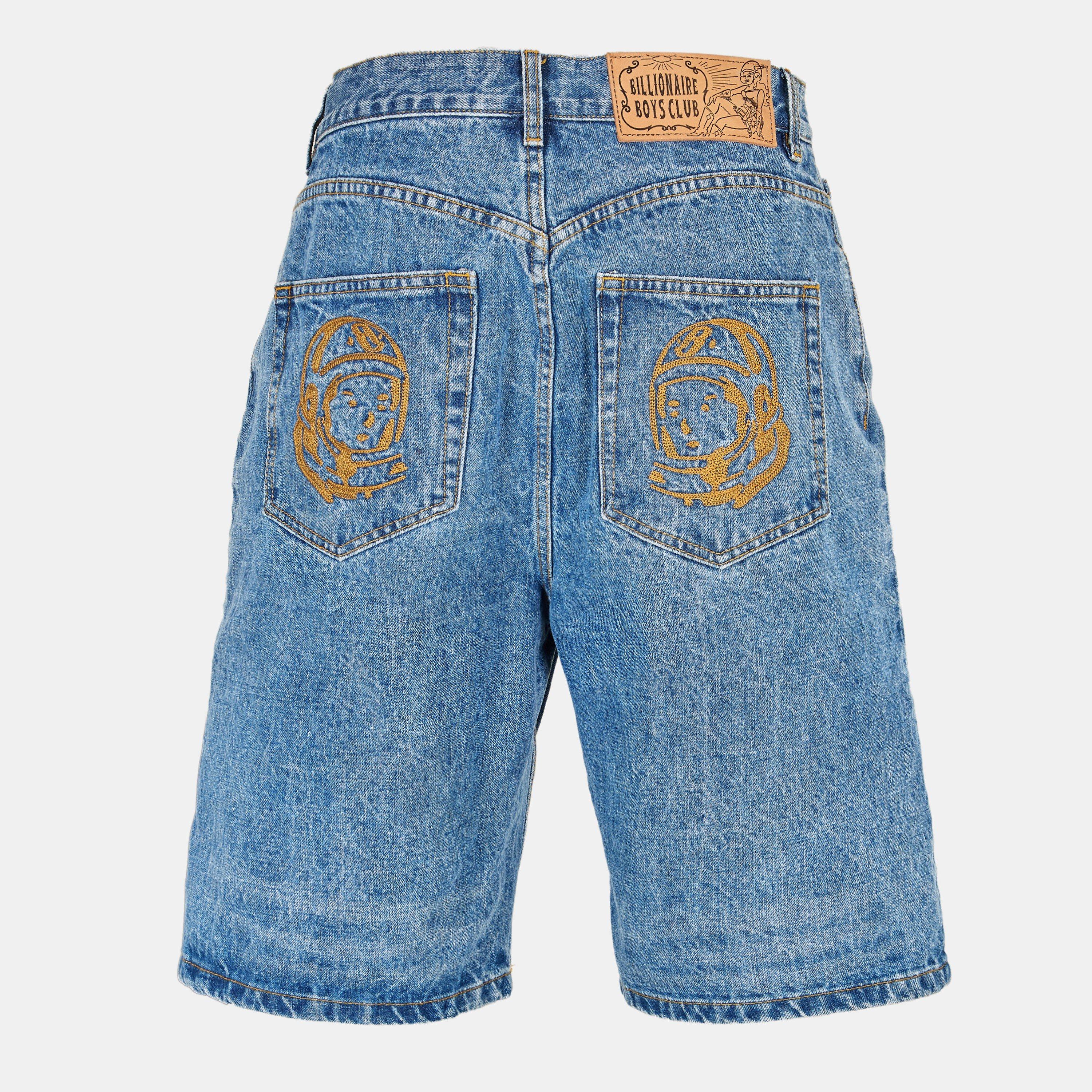 Knee Length Astro Denim Shorts