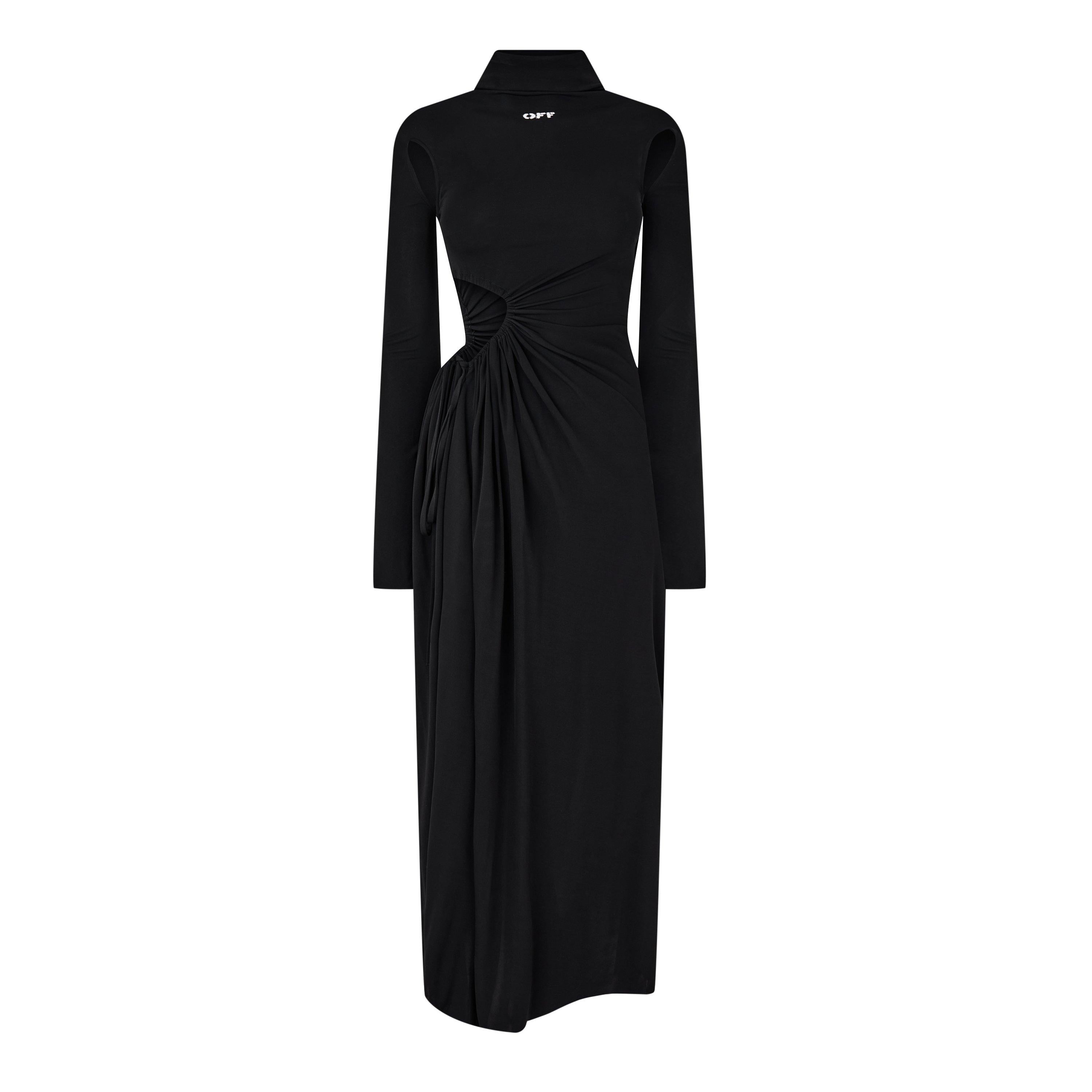 Stamp Ruched Layered Maxi Dress