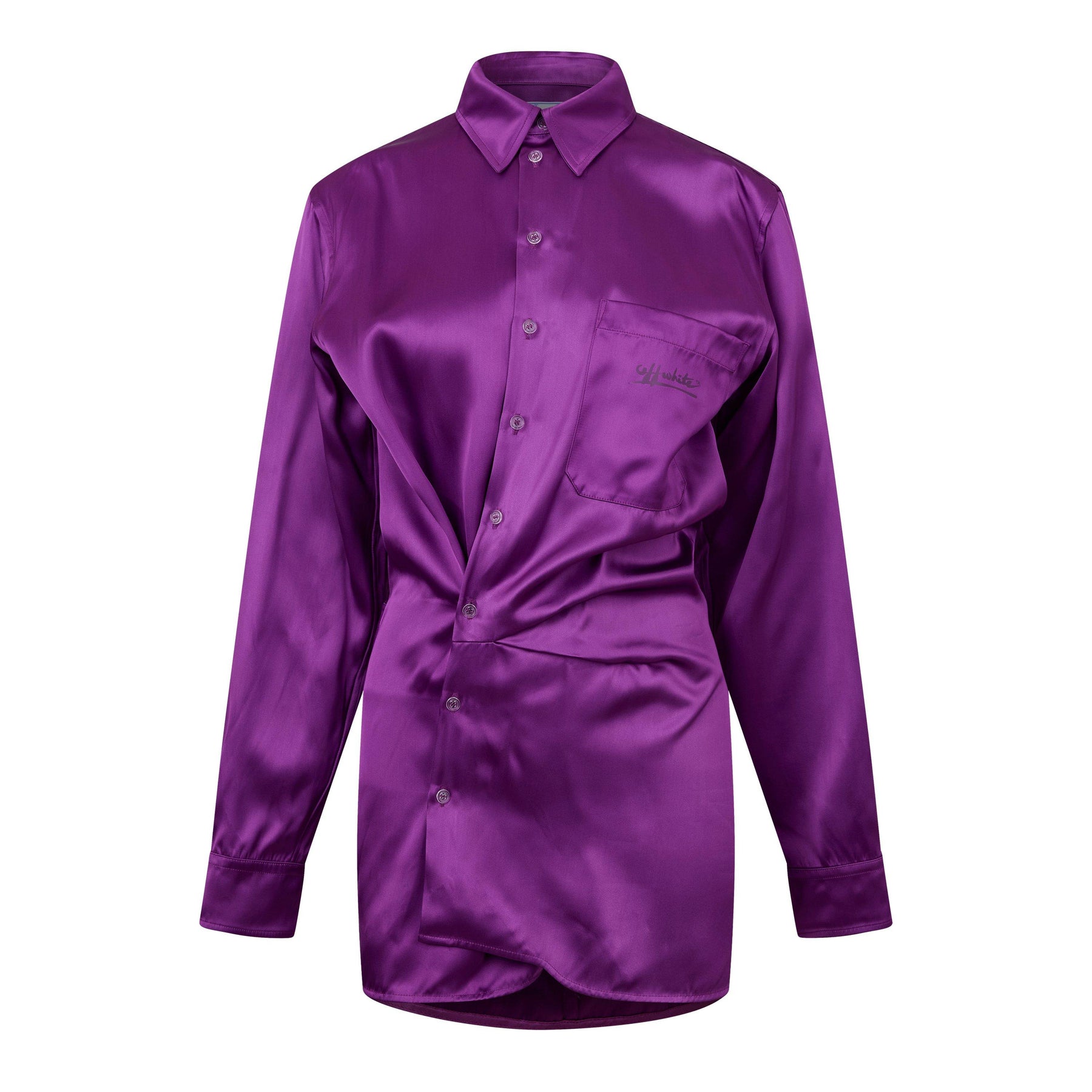 Duchesse Twist-Front Mini Dress