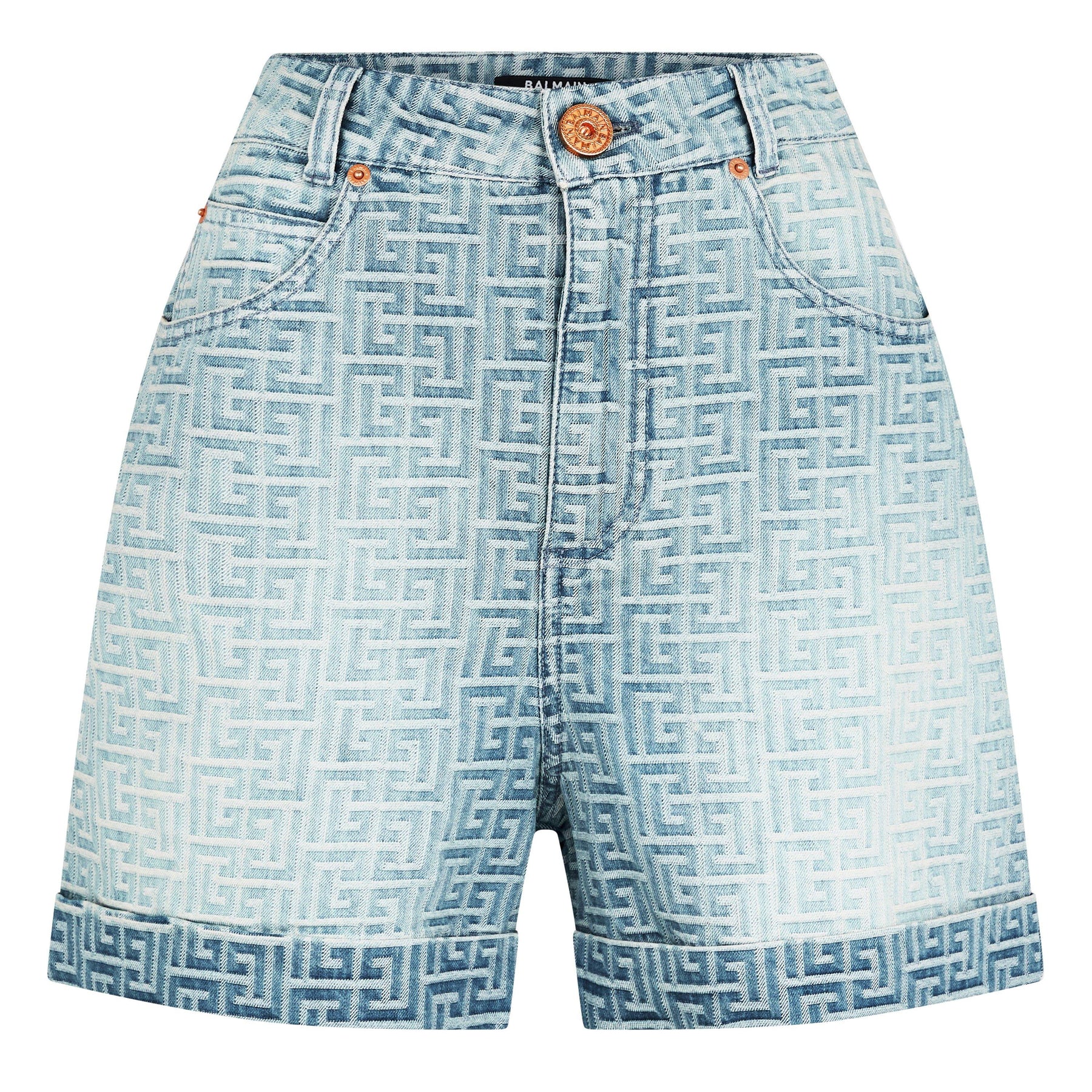 Monogram Denim Shorts