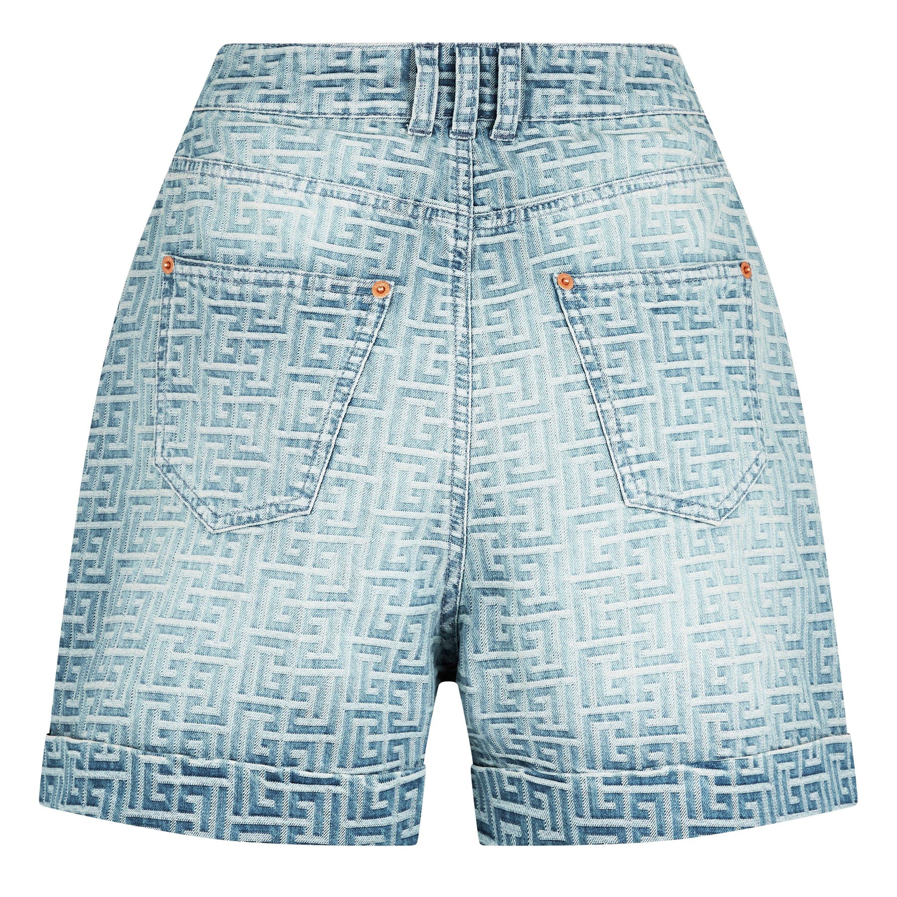 Monogram Denim Shorts