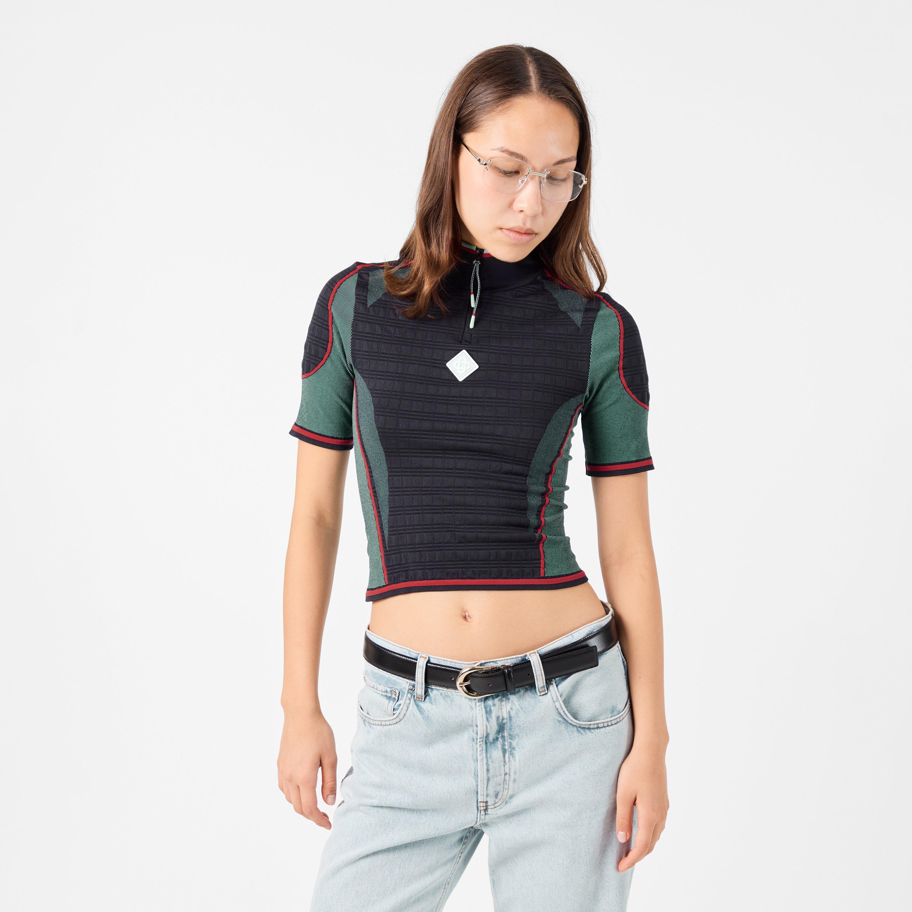 Zipped Long Sleeve T-Shirt