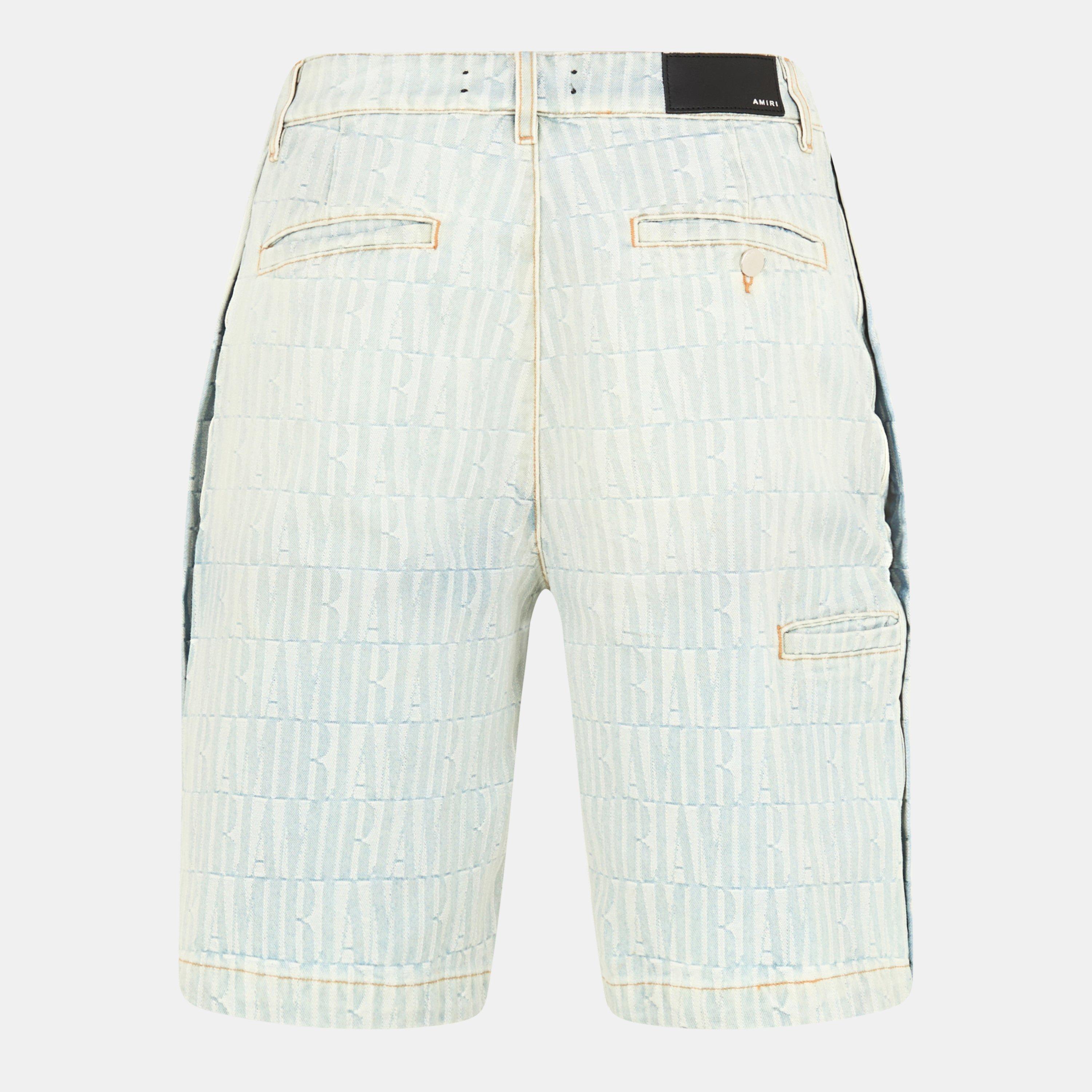 Jacquard Denim Shorts