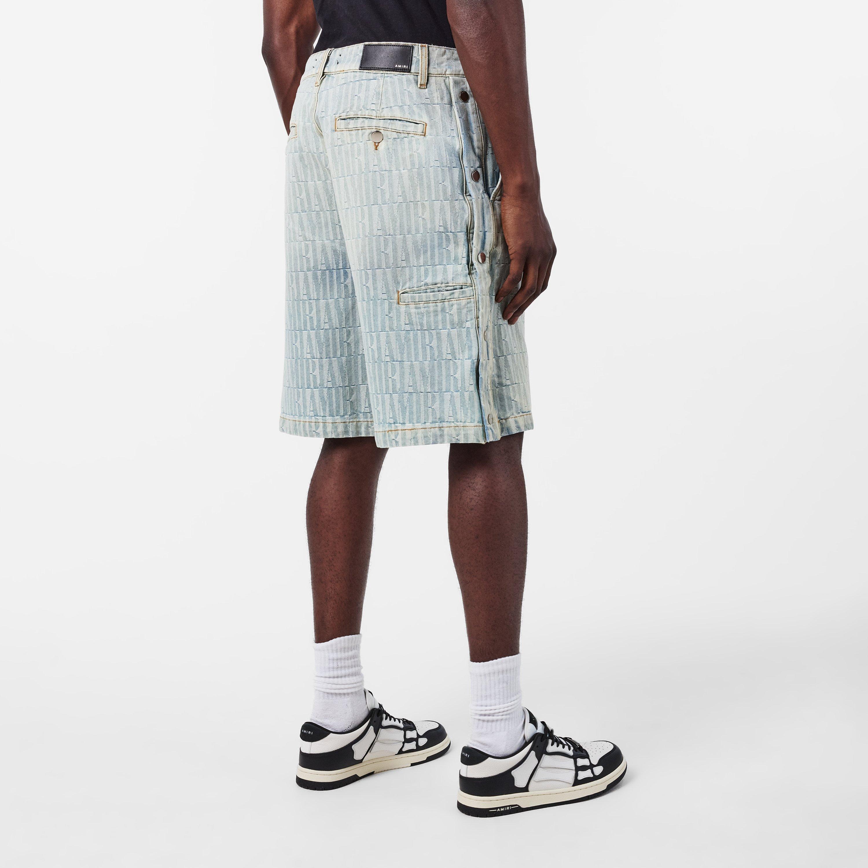 Jacquard Denim Shorts