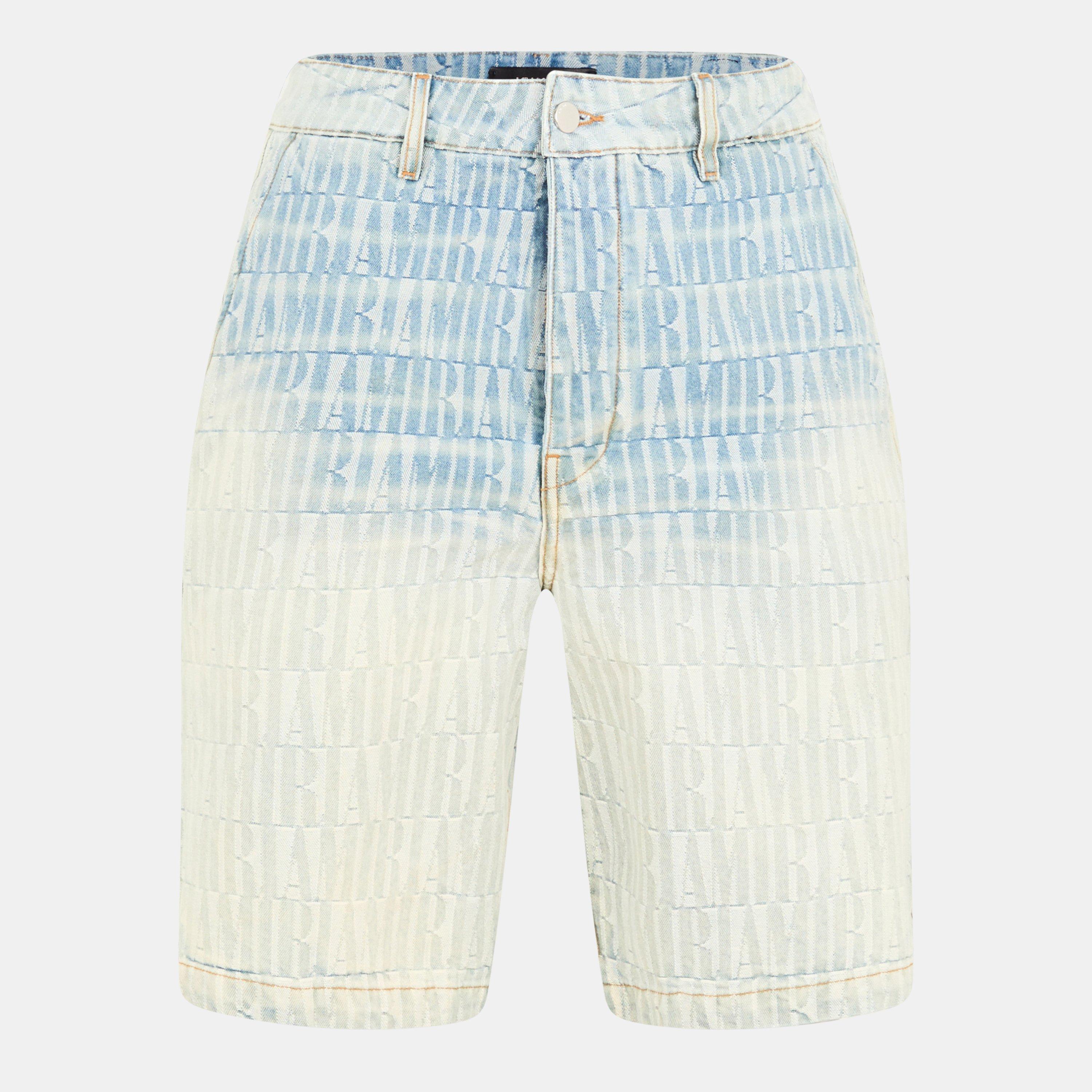 Jacquard Denim Shorts