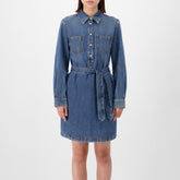 Organic Denim Horsebit Dress