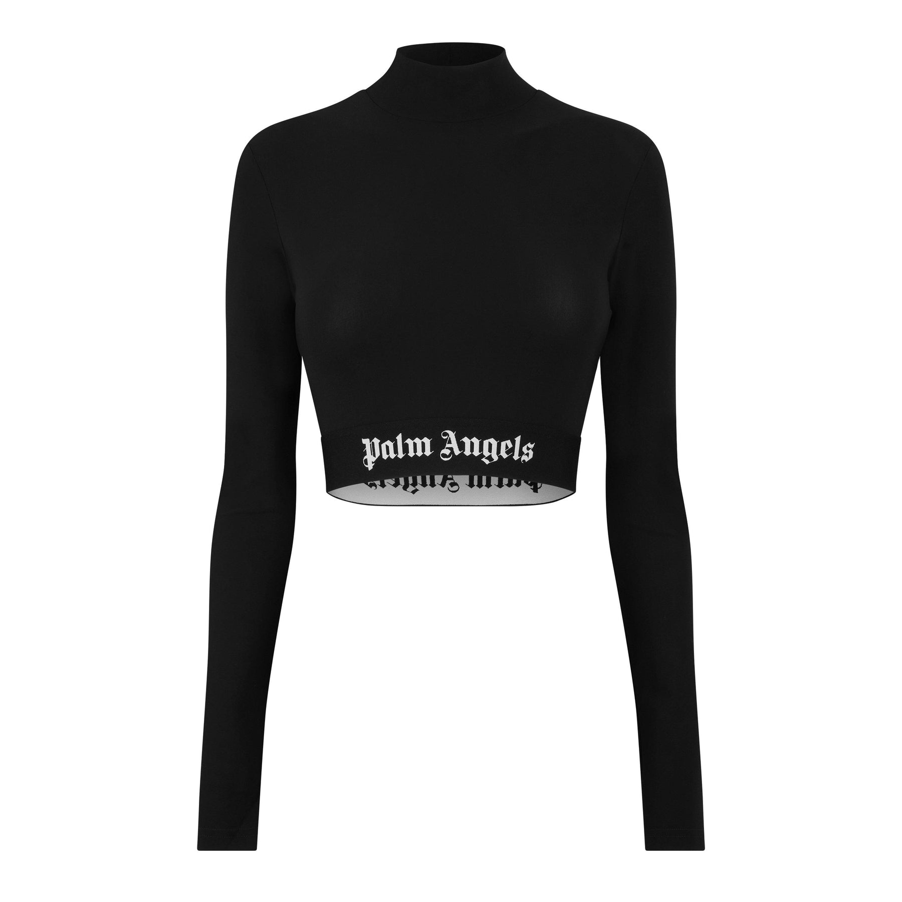 Logo Mock Neck Top