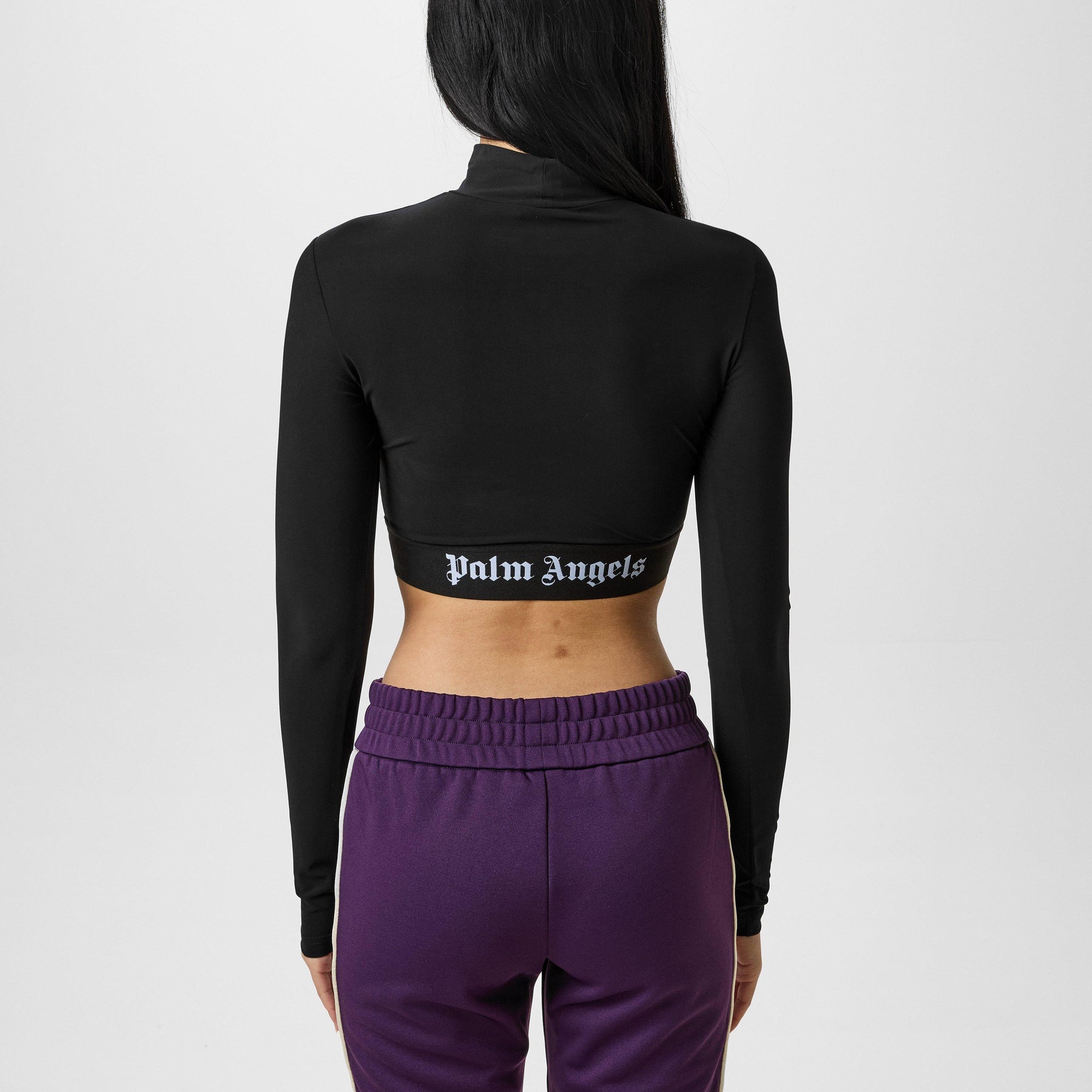 Logo Mock Neck Top