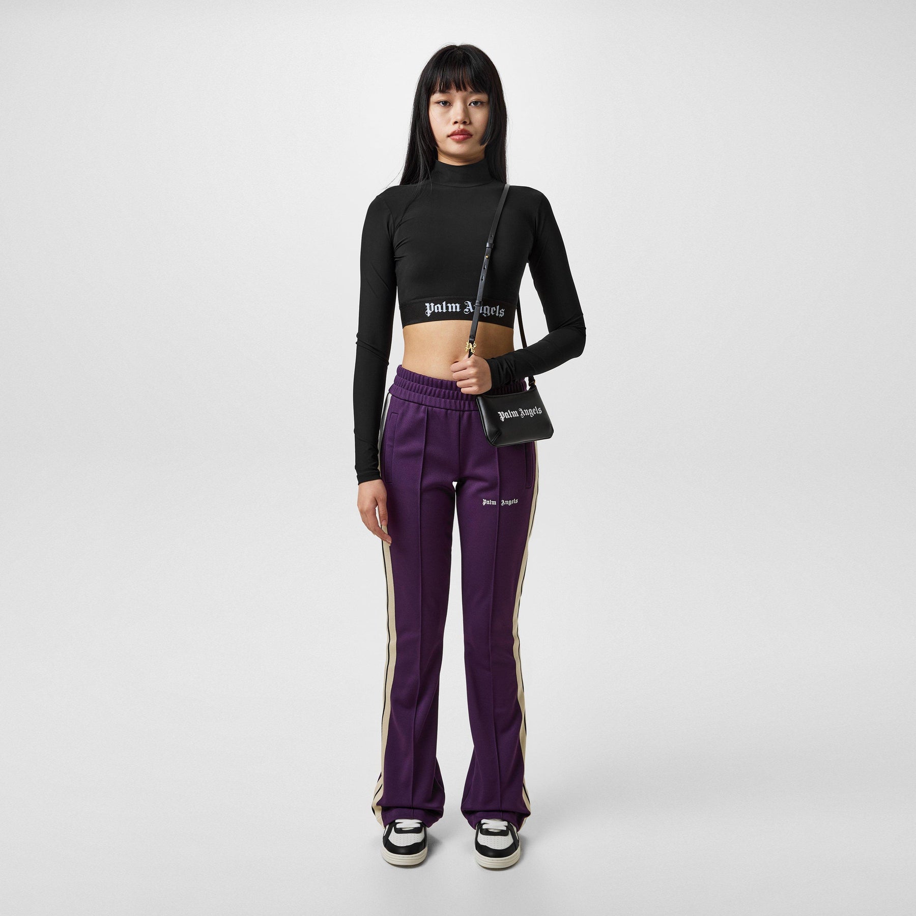 Logo Mock Neck Top