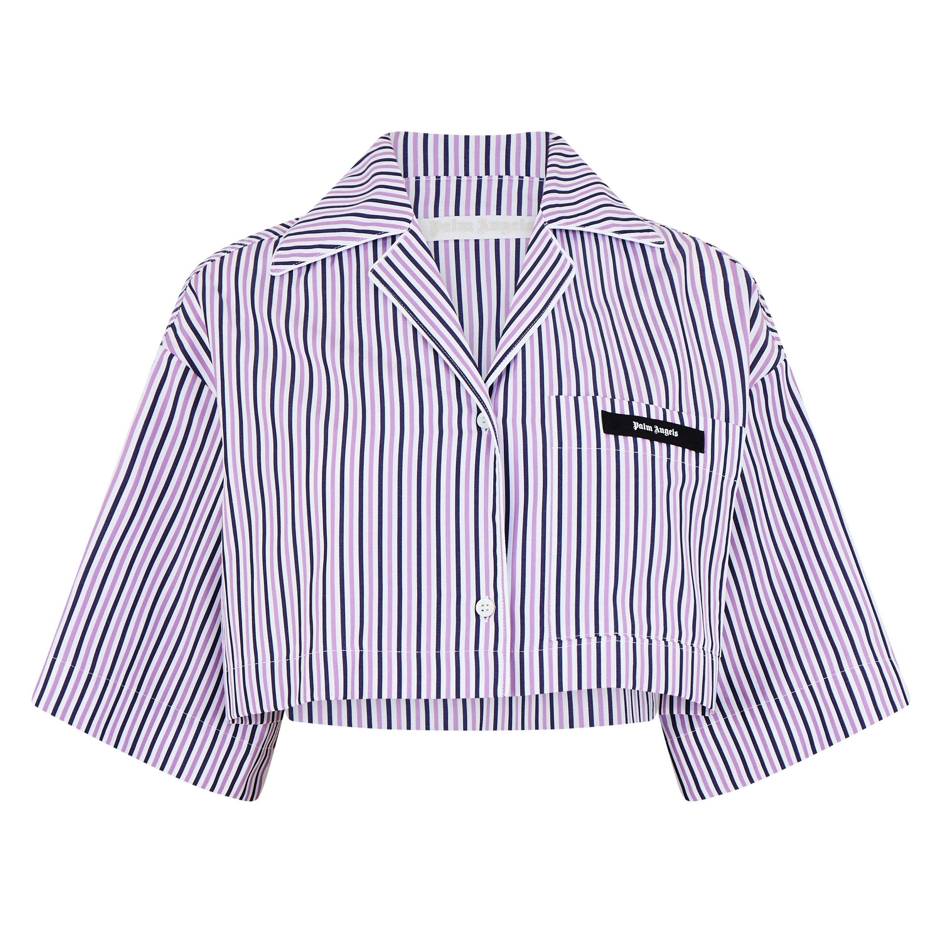 Striped Cropped Shirt