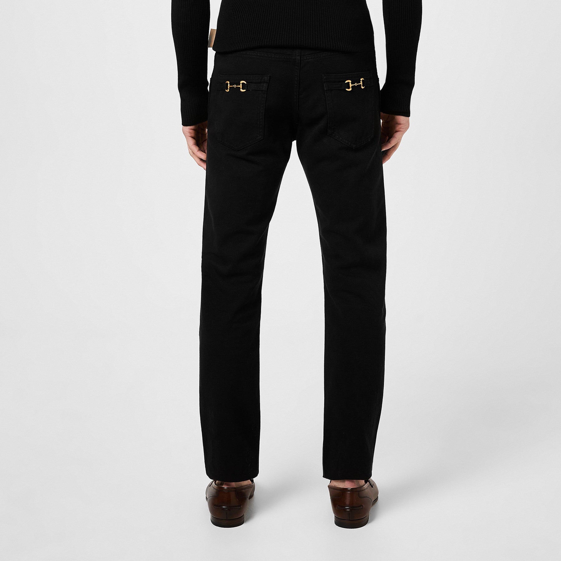 Horsebit Straight Jeans