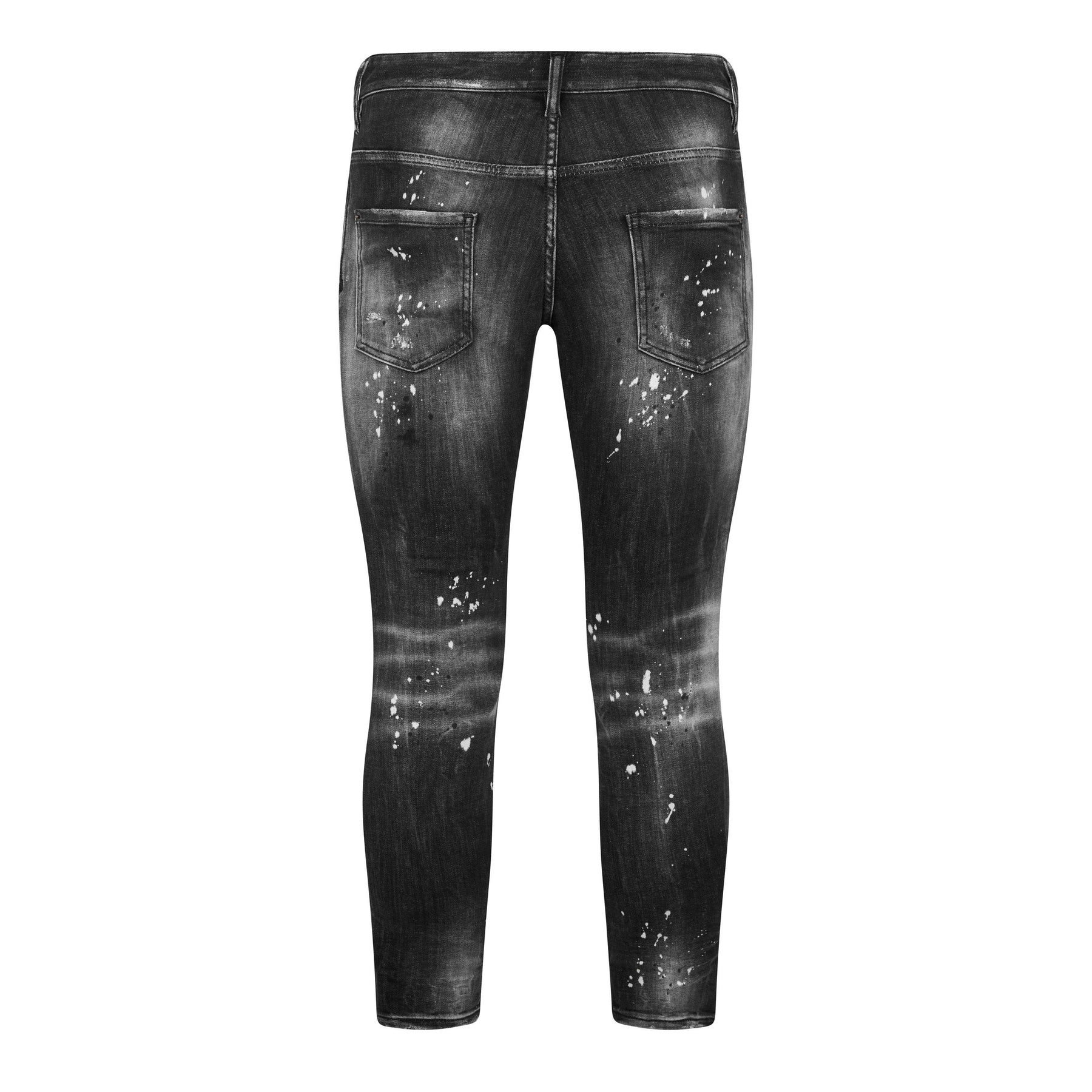Distressed Paint Splatter Jeans