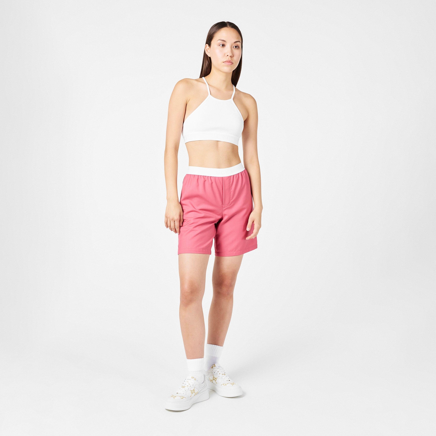 Nylon Ribbed Tank Top