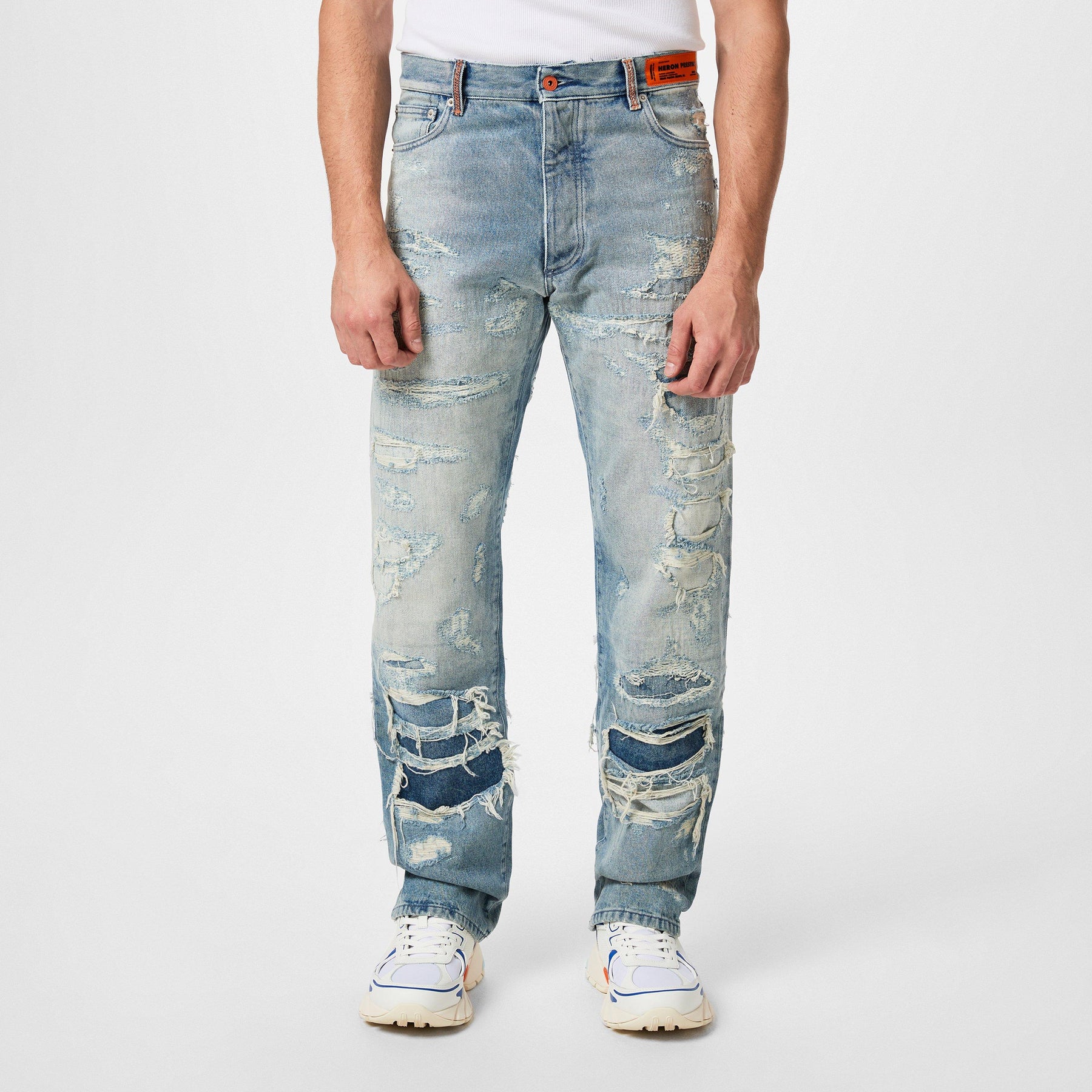 Super Distressed 5 Pocket Jeans