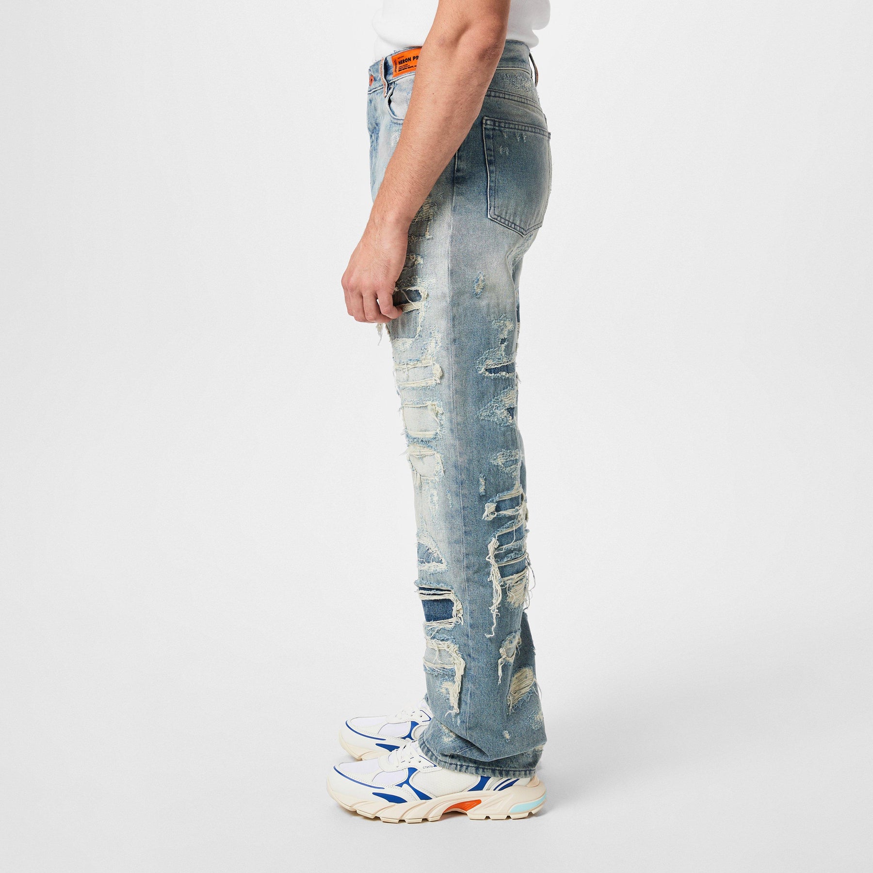 Super Distressed 5 Pocket Jeans