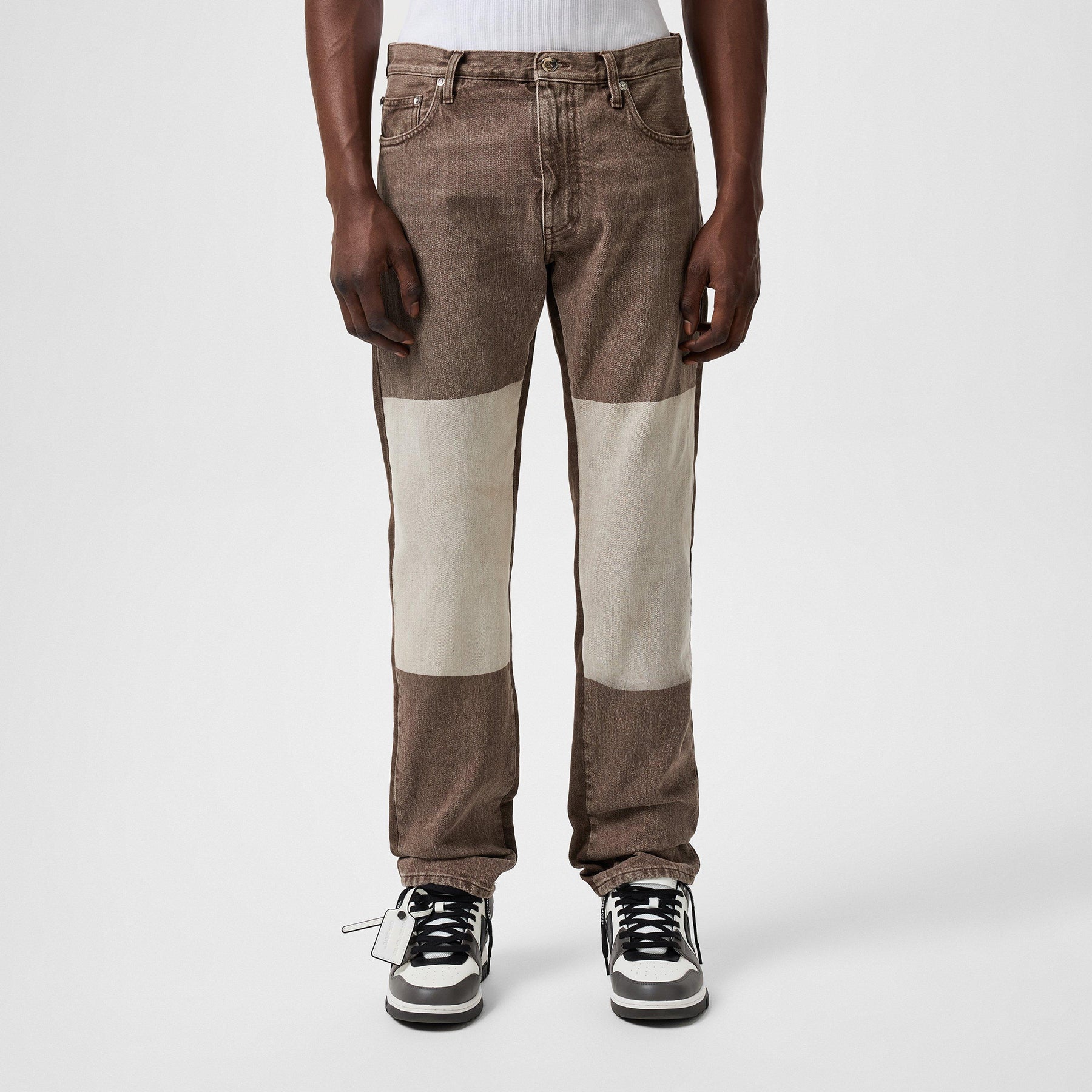 Diagonal Slim Fit Jeans