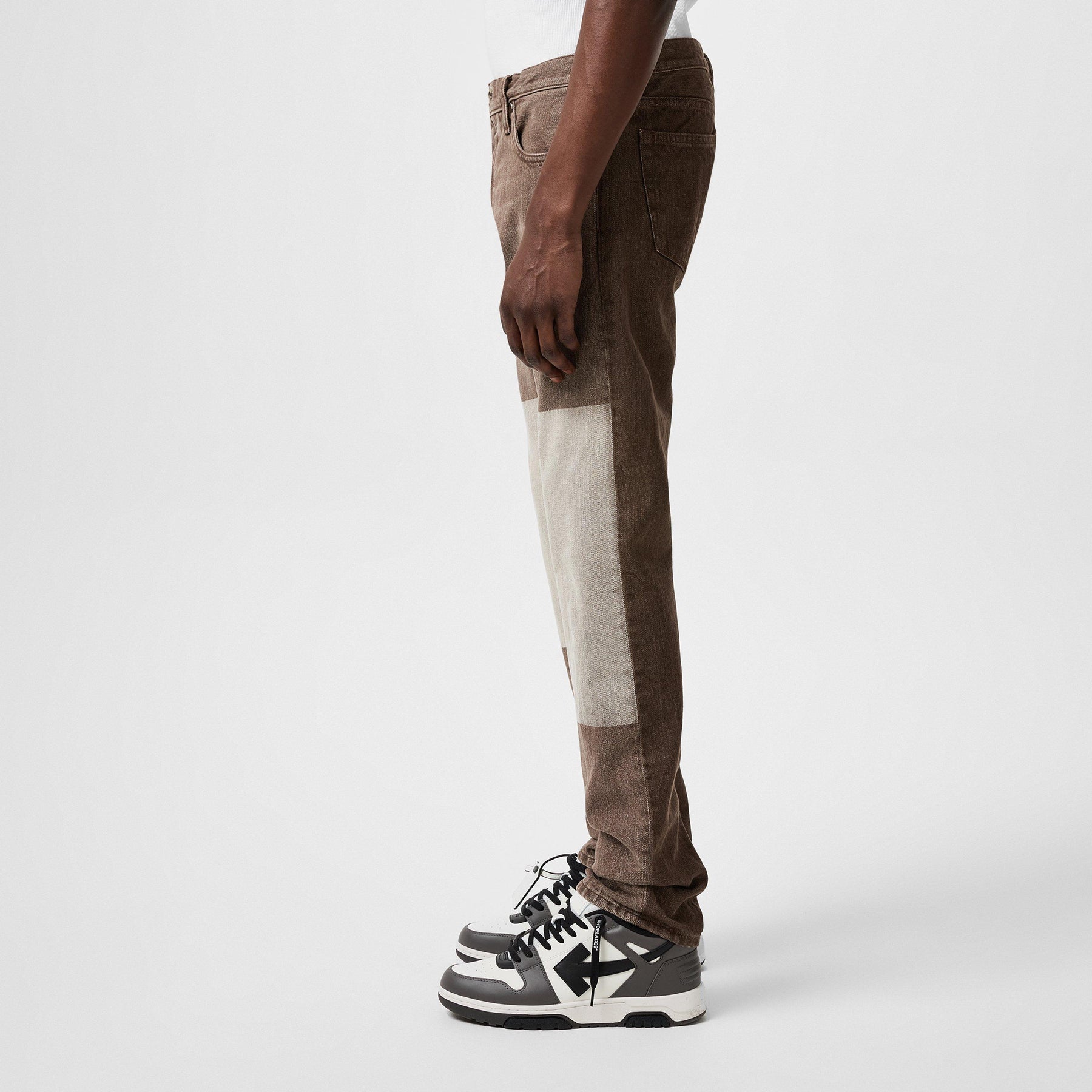 Diagonal Slim Fit Jeans