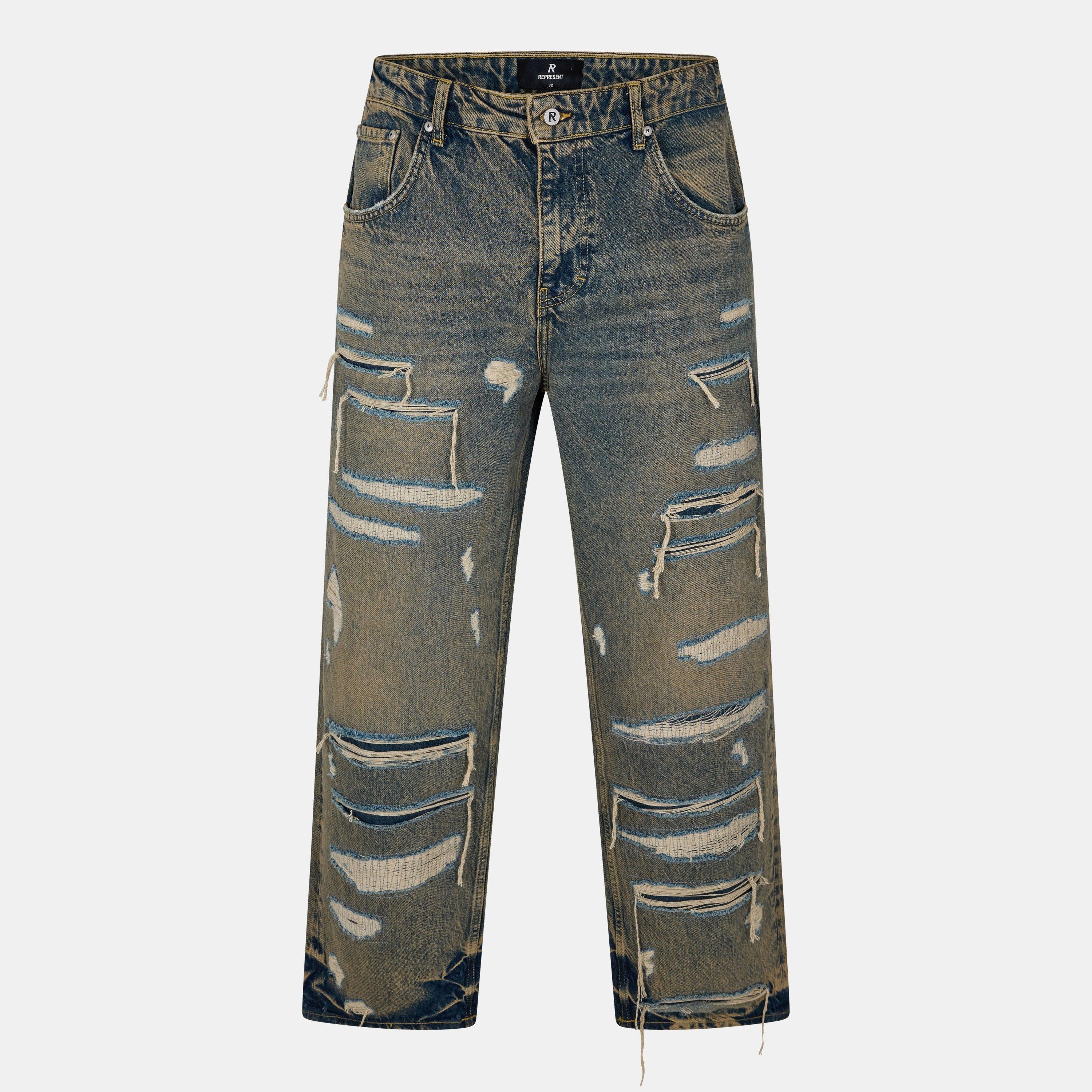 Denim Straight Leg Jeans