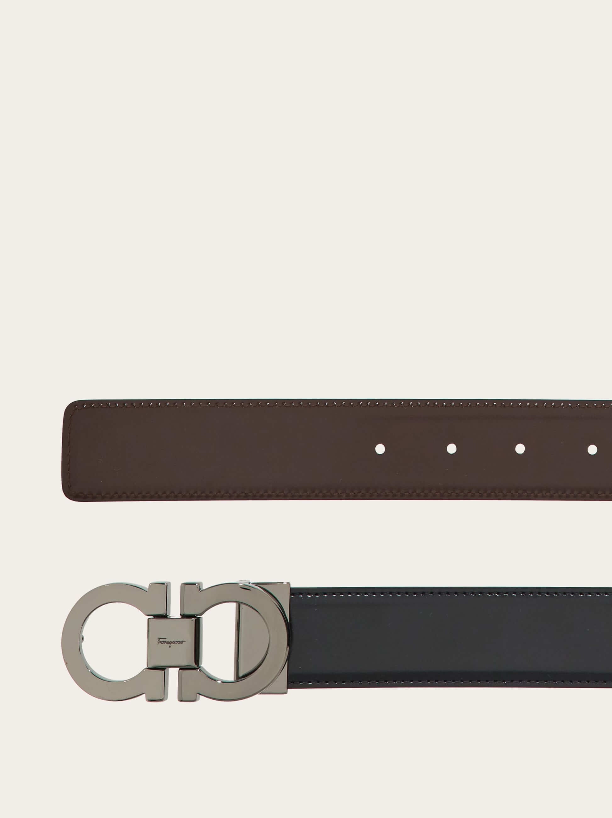 Ferragamo Reversible and adjustable Gancini belt - Belts | Shop From The Mirage