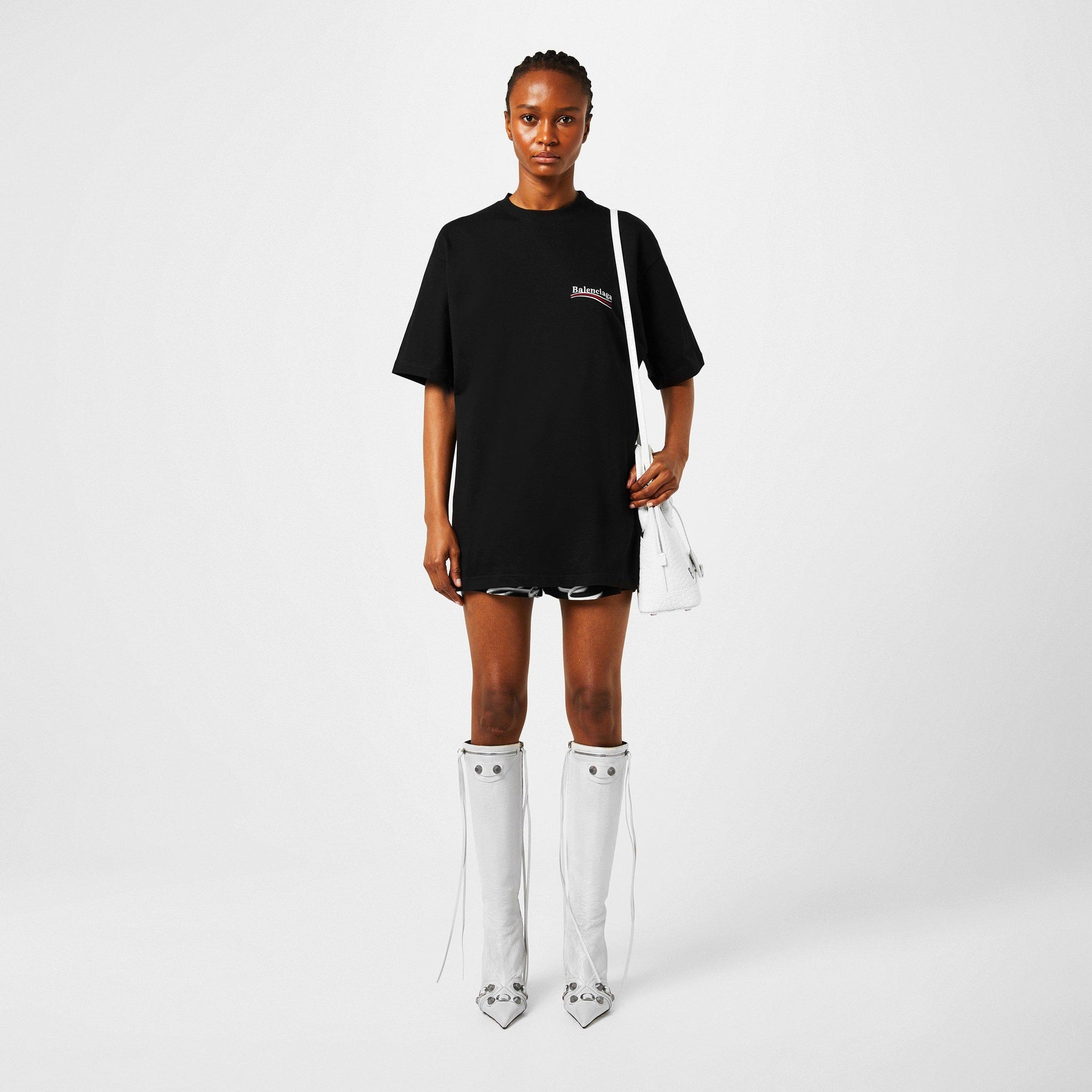 Political Logo Oversized T-Shirt