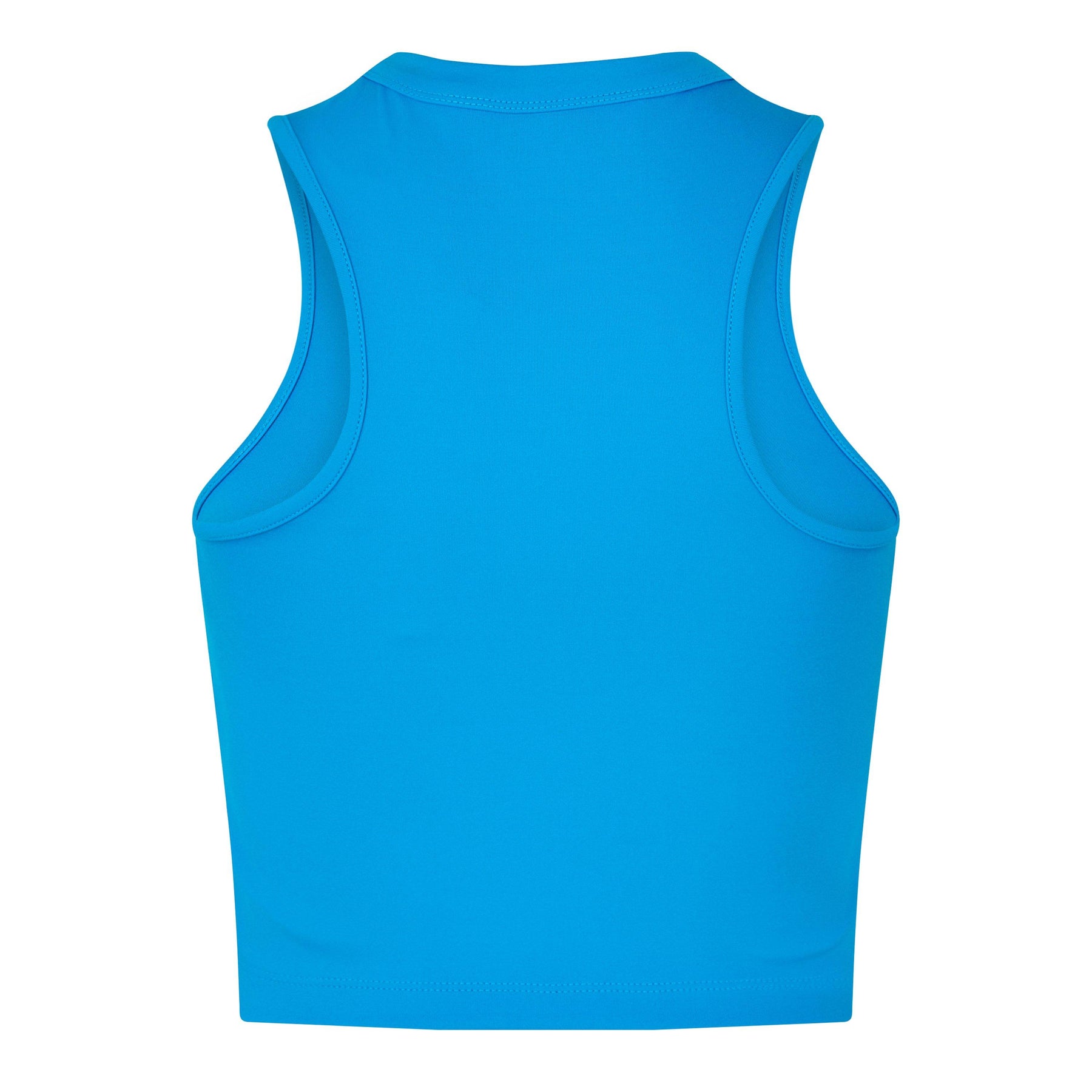 Cropped Printed Ribbed Tank Top