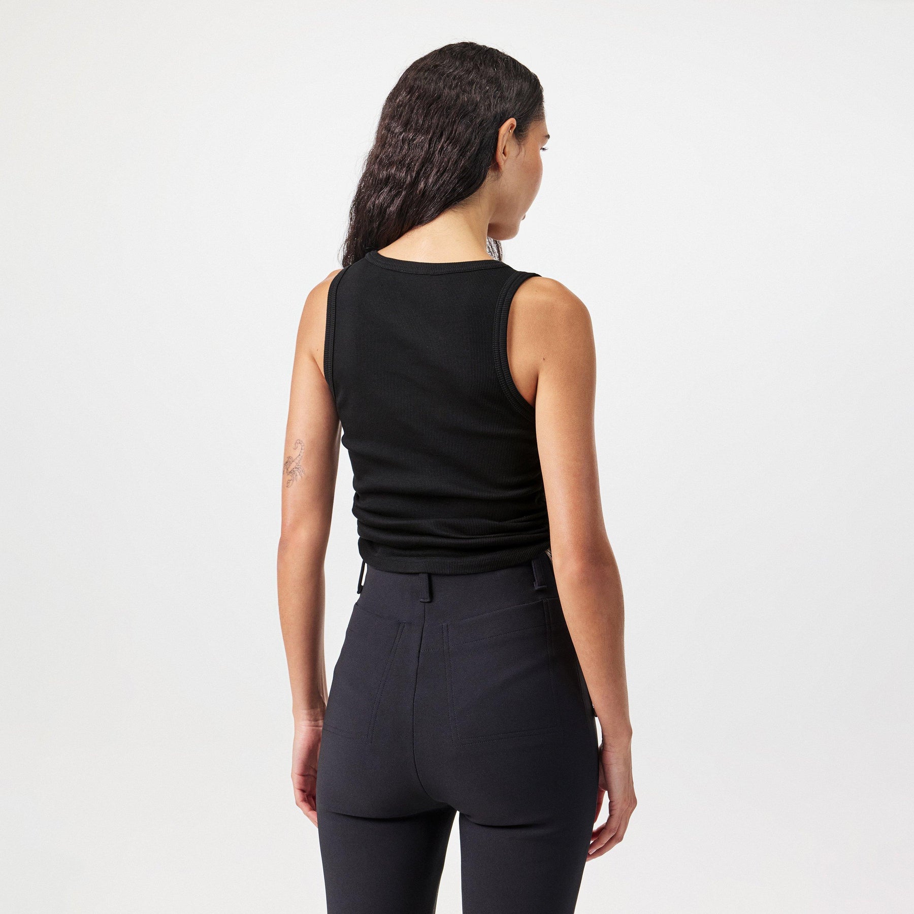 Ruched Buckle Tank Top