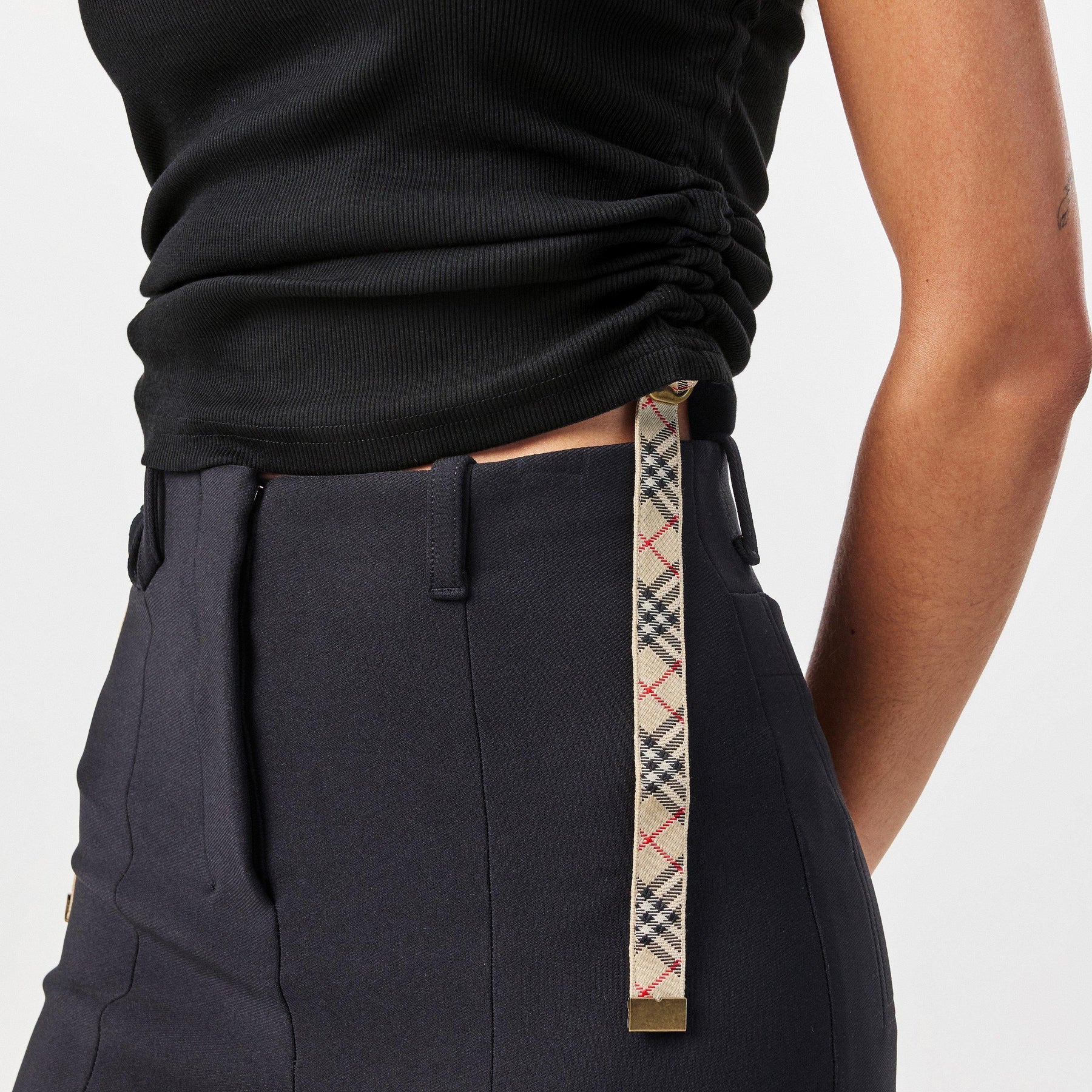 Ruched Buckle Tank Top