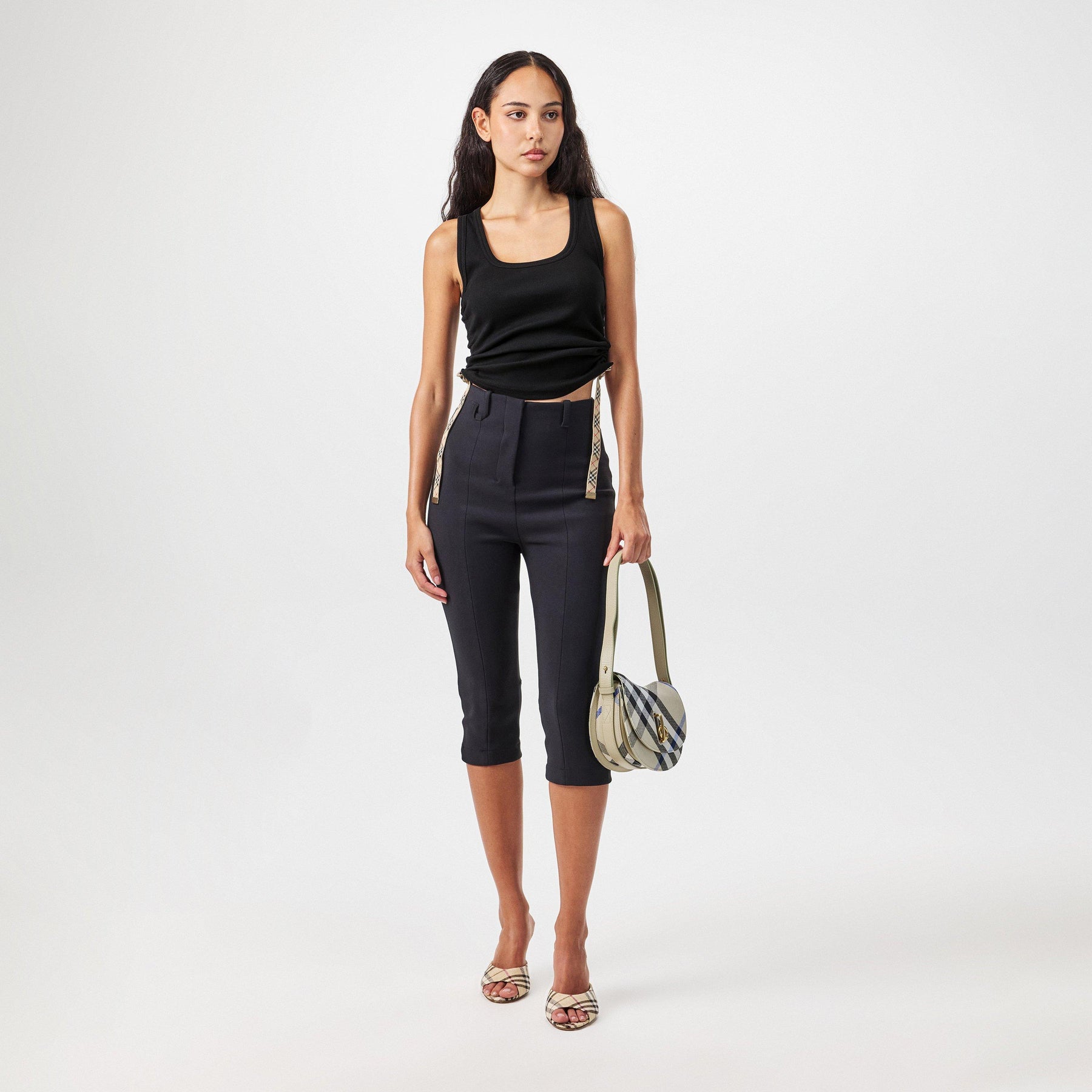 Ruched Buckle Tank Top