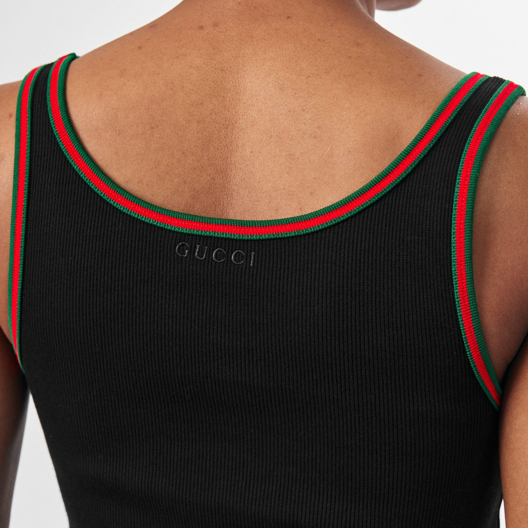 Cotton Rib Tank Top With Web