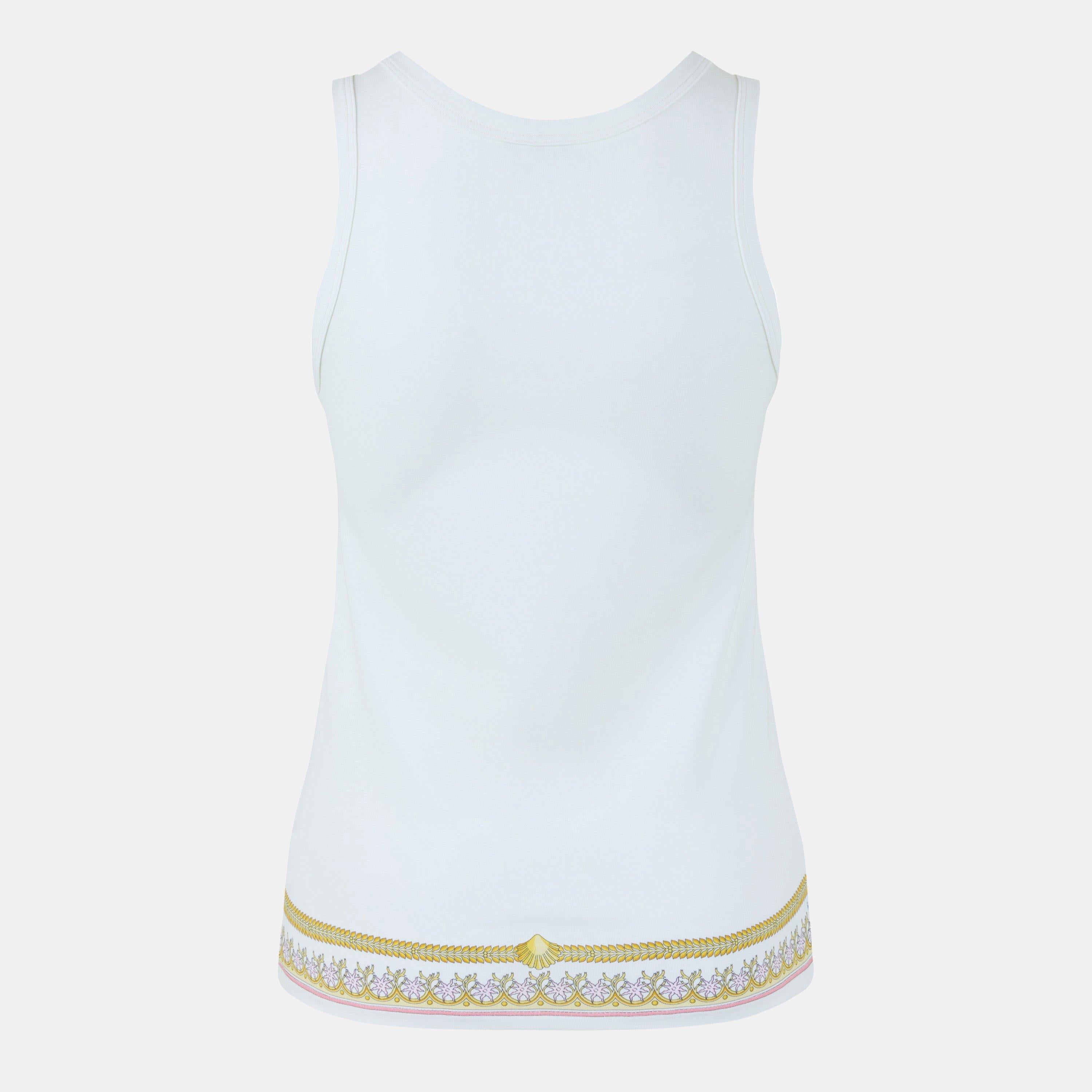Barocco Printed Sleeveless Tank Vest