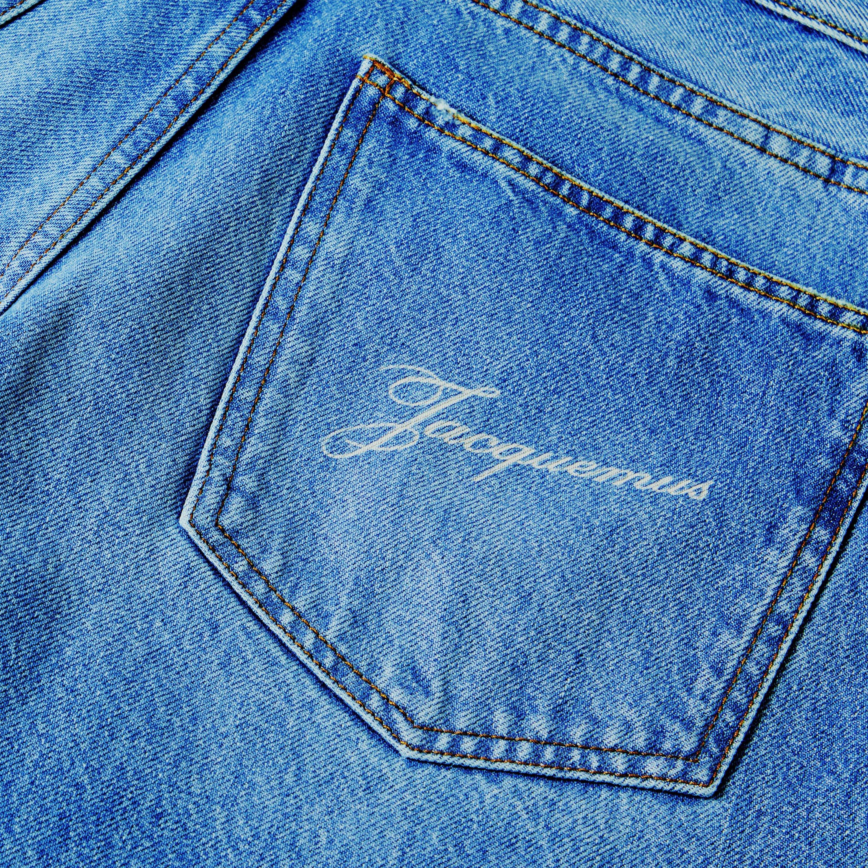 Jacquard Straight Leg Jeans