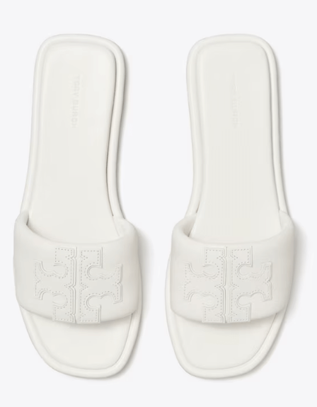 Tory Burch DOUBLE T SPORT SLIDE - Shoe size (US Sizing): 5 Slides | Shop From The Mirage