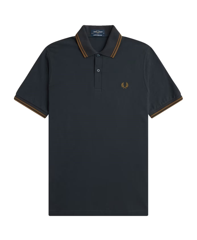 Fred Perry Original Twin Tipped Polo Night Green