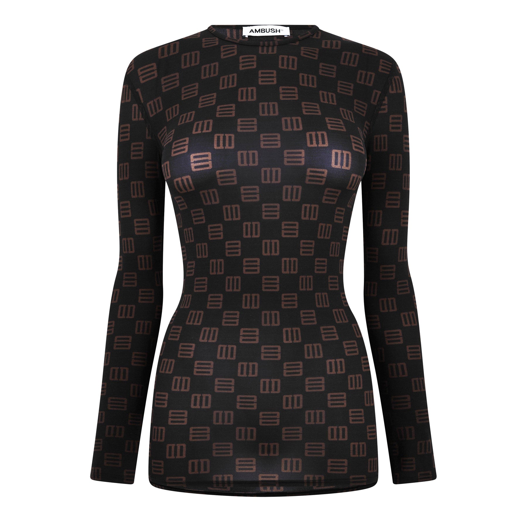 Monogram Fitted Crewneck