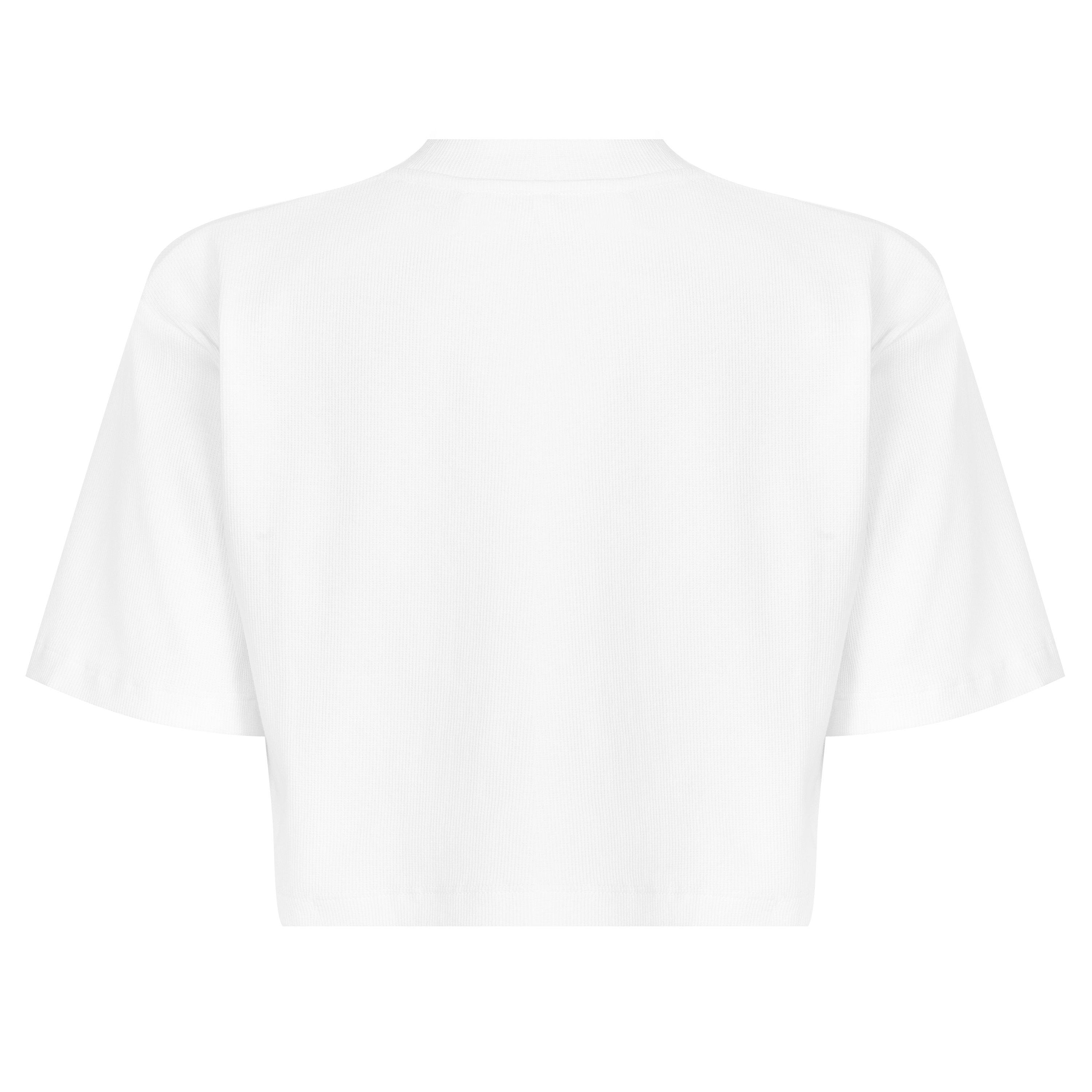 - Stamp Rib Cotton Short Sleeve Slim Fit Cropped Crop Top