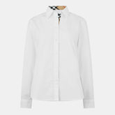 Burb Check Trim Shrt Ld53