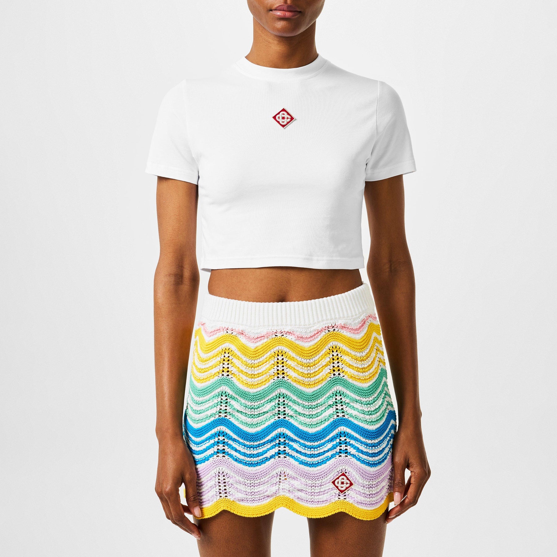 Women's Logo Cotton Cropped Baby T-Shirt