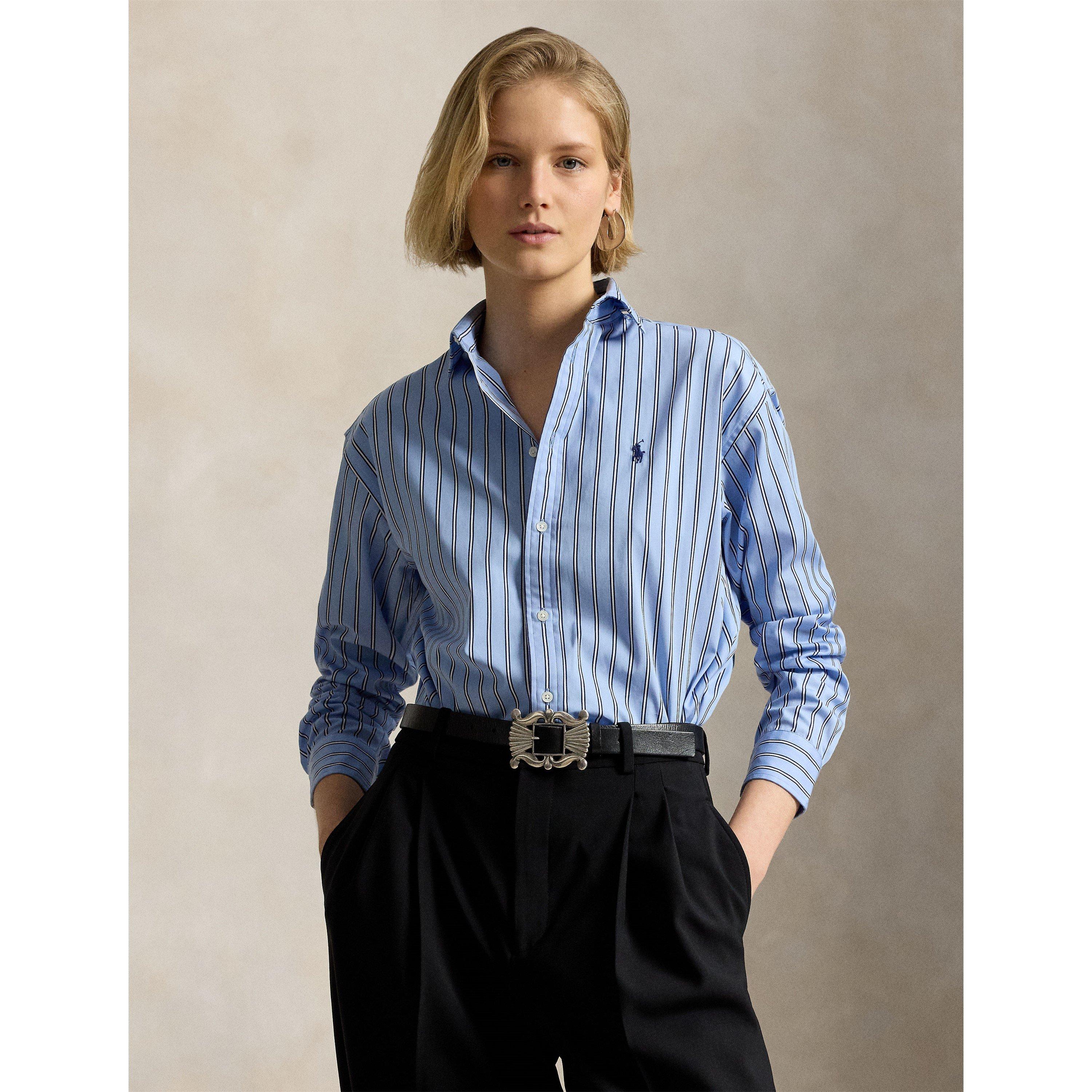 Stripe Long Sleeve Oxford Shirt