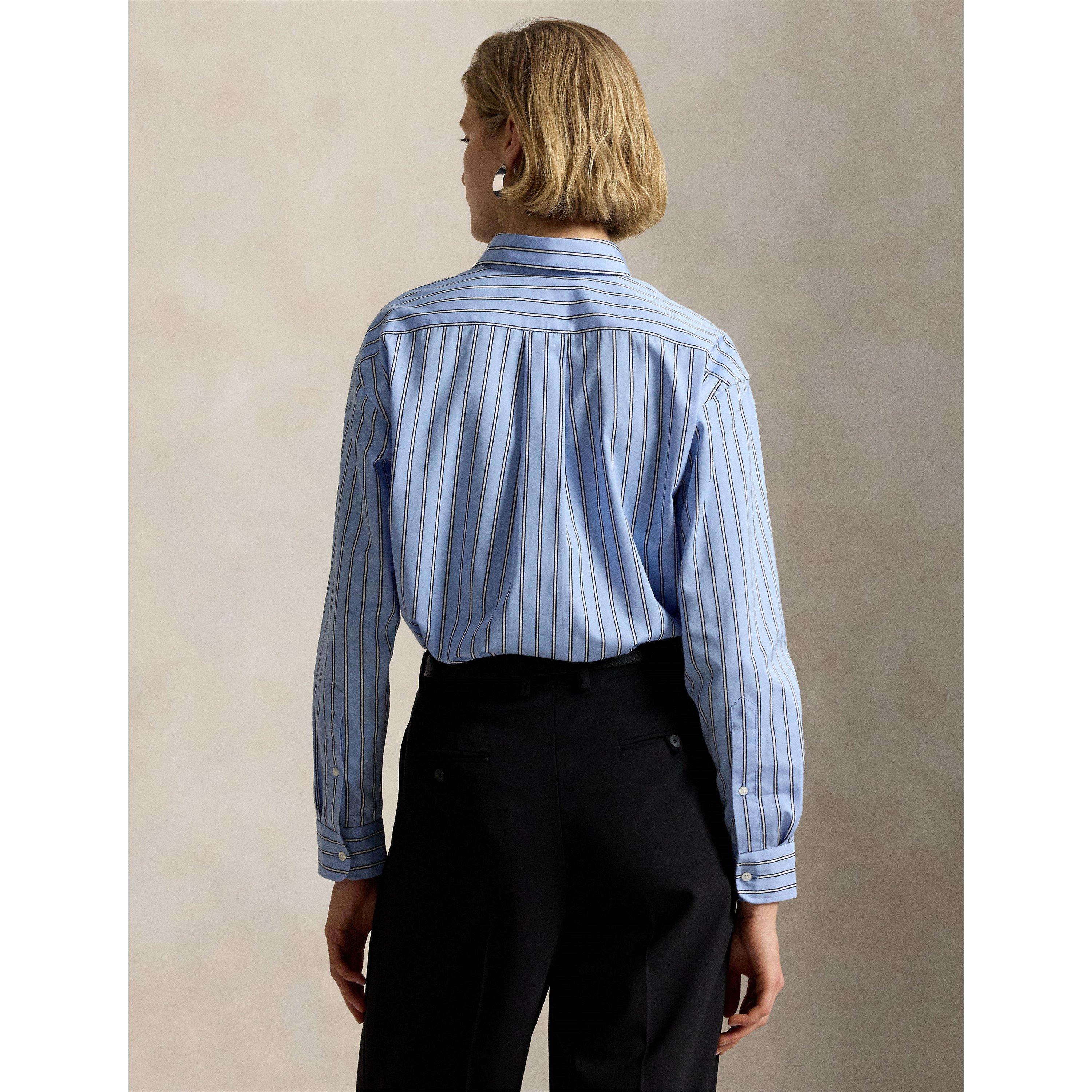 Stripe Long Sleeve Oxford Shirt
