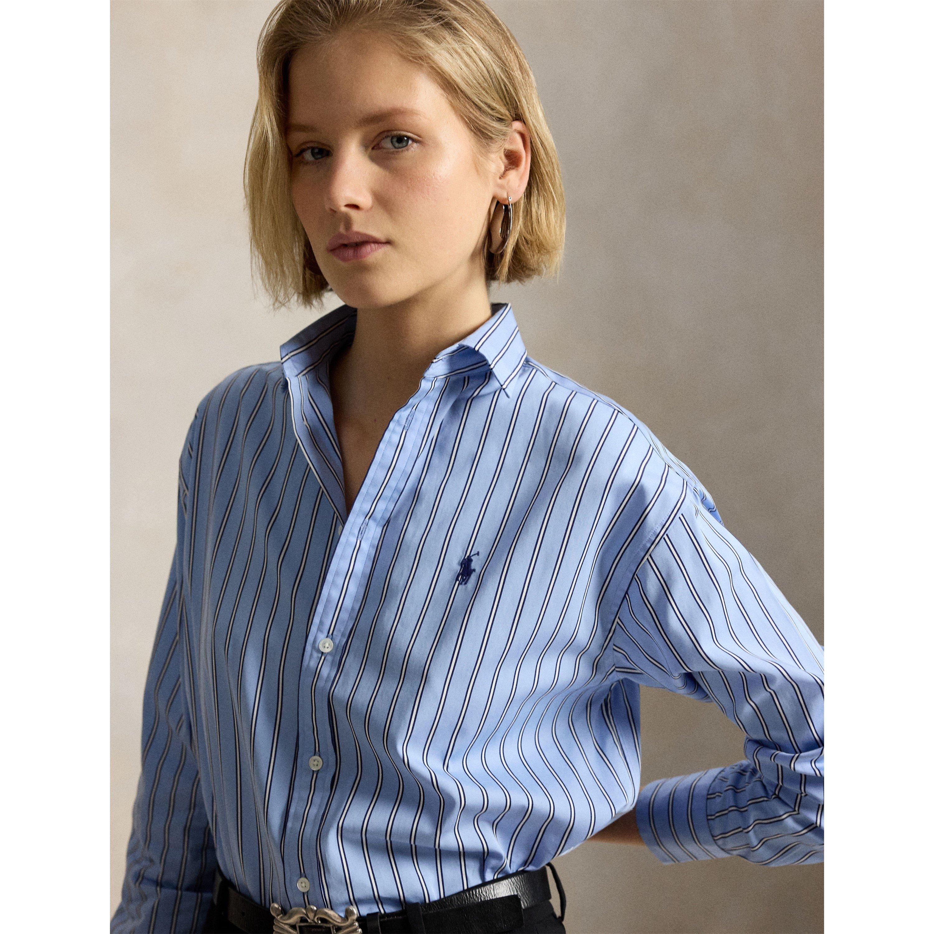 Stripe Long Sleeve Oxford Shirt